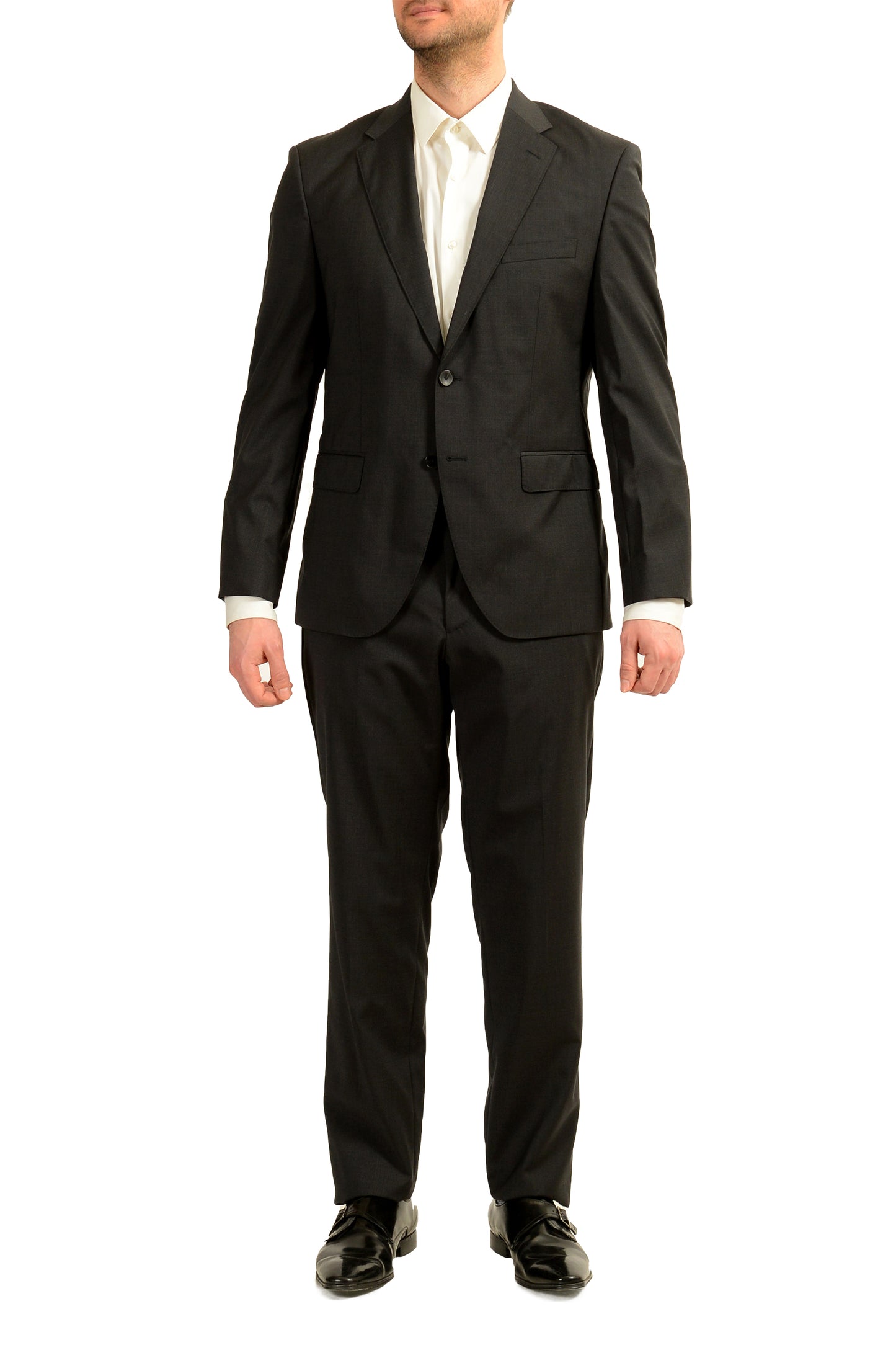 Hugo Boss Men's "Johnstons5/Lenon1" Regular Fit 100% Wool Suit US 40S IT 50S
