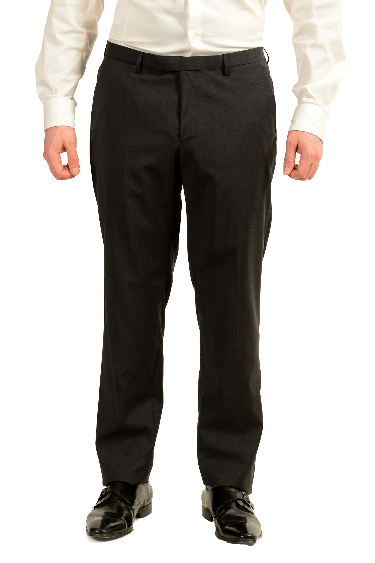 Hugo Boss Men's "Johnstons5/Lenon1" Regular Fit 100% Wool Suit US 40S IT 50S