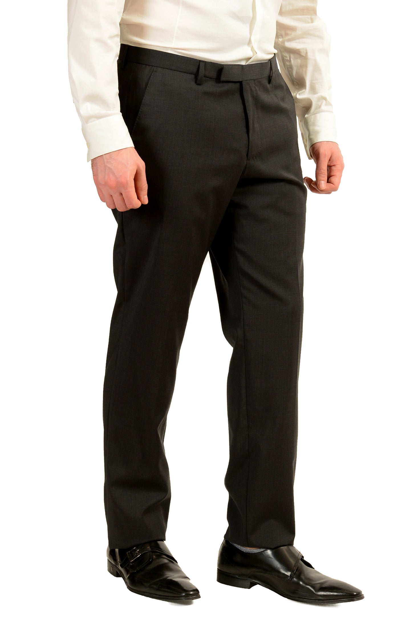 Hugo Boss Men's "Johnstons5/Lenon1" Regular Fit 100% Wool Suit US 40S IT 50S