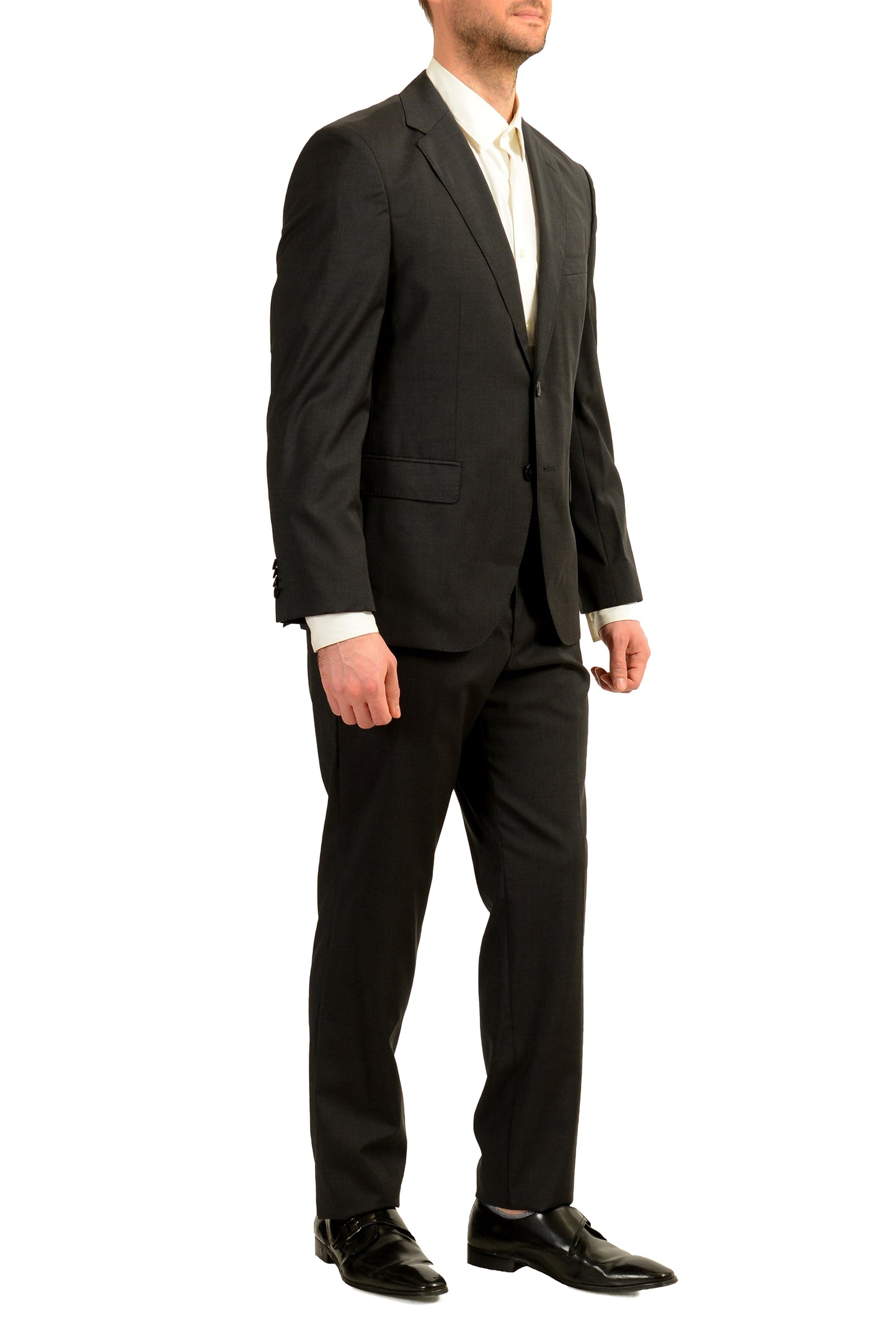 Hugo Boss Men's "Johnstons5/Lenon1" Regular Fit 100% Wool Suit US 40S IT 50S