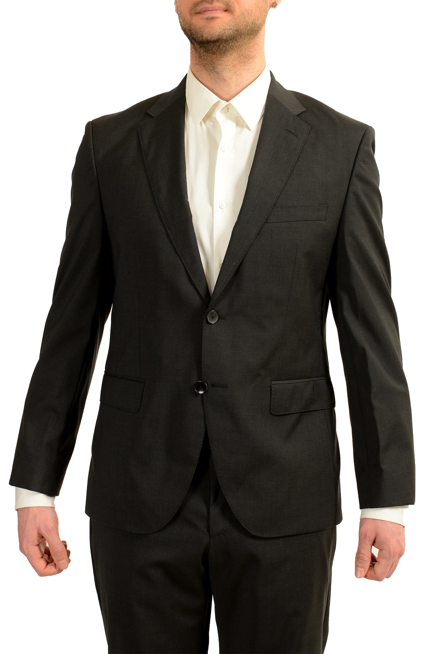 Hugo Boss Men's "Johnstons5/Lenon1" Regular Fit 100% Wool Suit US 40S IT 50S