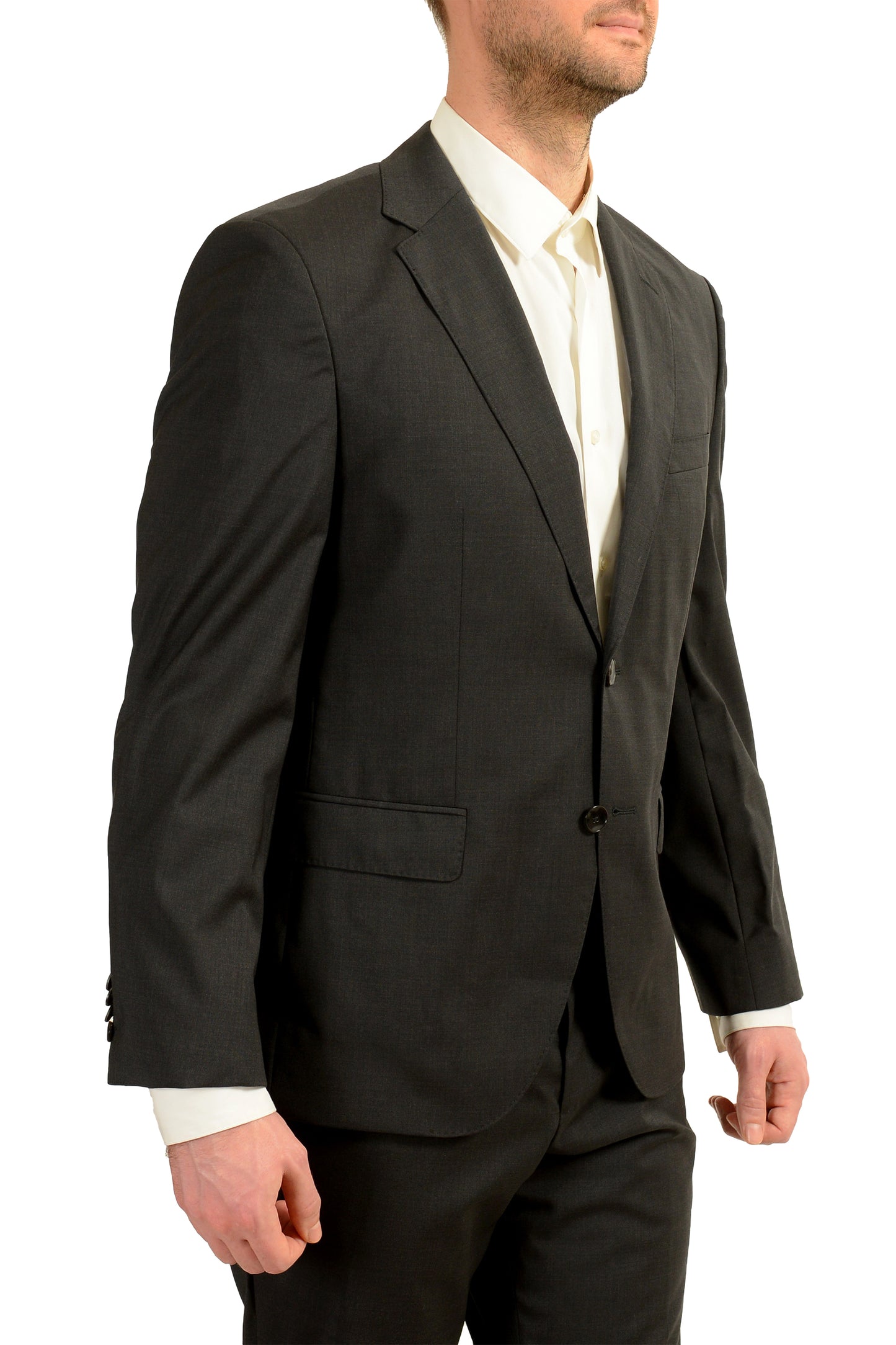 Hugo Boss Men's "Johnstons5/Lenon1" Regular Fit 100% Wool Suit US 40S IT 50S