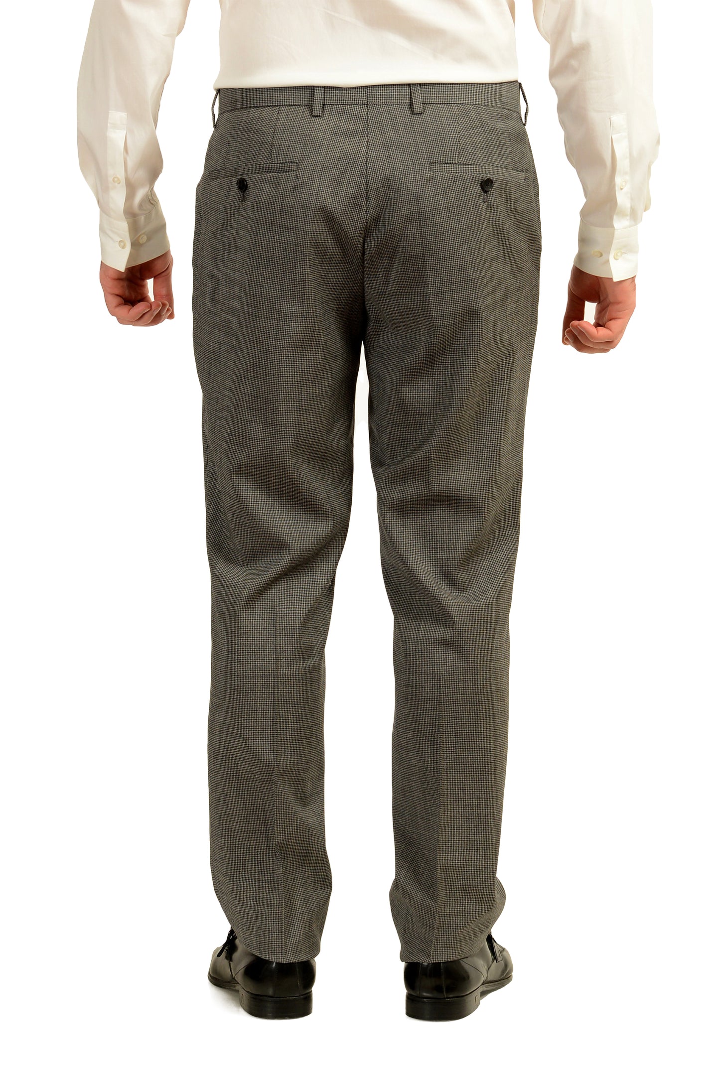 Hugo Boss Men's "Jeckson/Lenon2" Regular Fit Gray 100% Wool Suit US 46R IT 56R