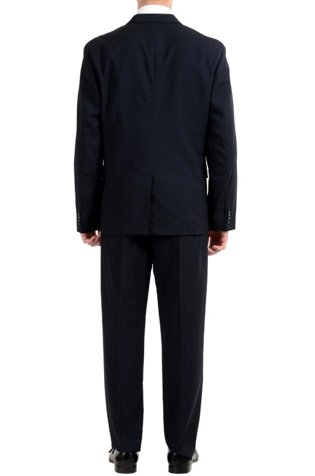 Hugo Boss Men's "Ulan/Fabo182" Oversized Wool Double Breasted Suit US 36R IT 46R