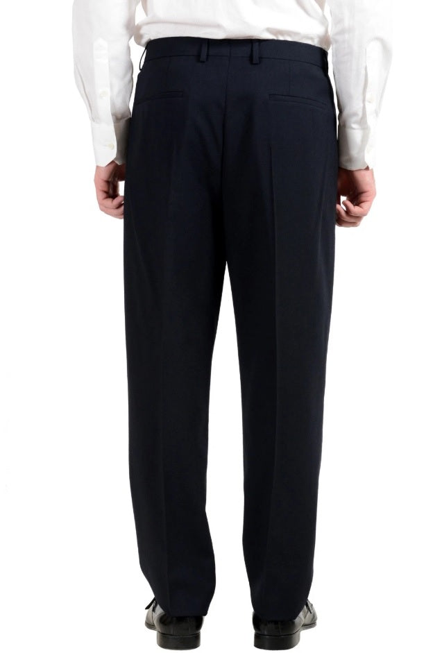 Hugo Boss Men's "Ulan/Fabo182" Oversized Wool Double Breasted Suit US 36R IT 46R