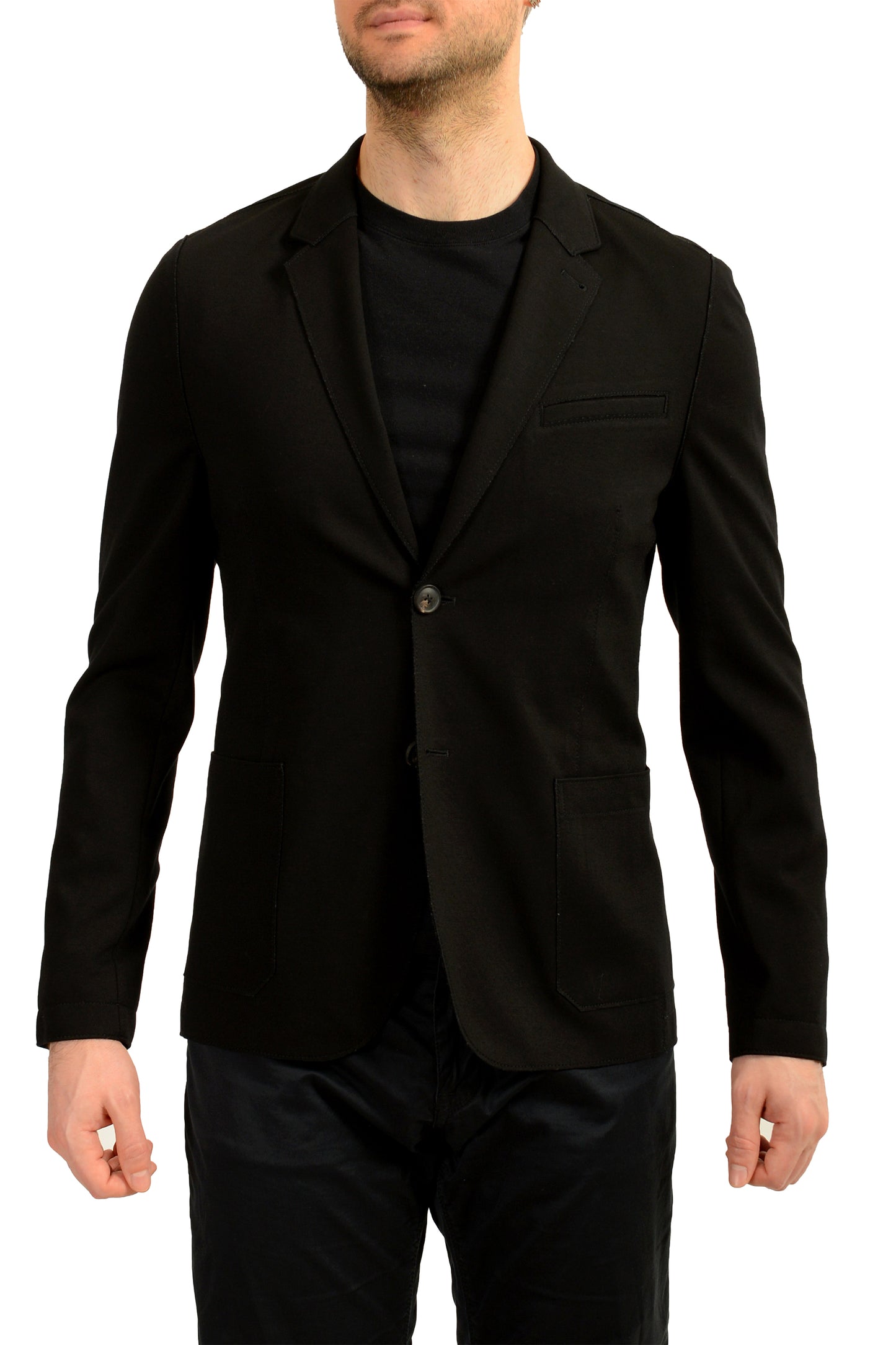 Hugo Boss Men's "Ardis-J" Black Two Button Sport Coat Blazer US 38R IT 48R