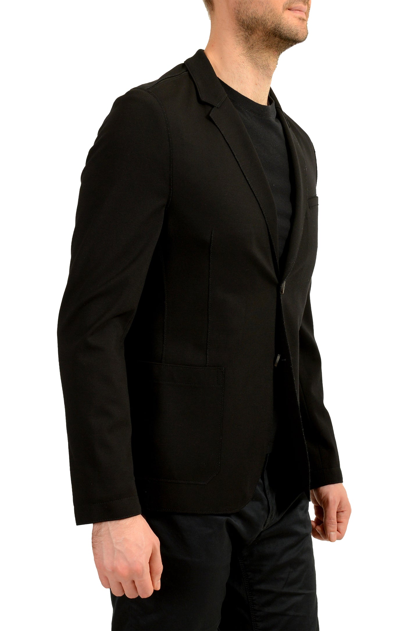 Hugo Boss Men's "Ardis-J" Black Two Button Sport Coat Blazer US 38R IT 48R