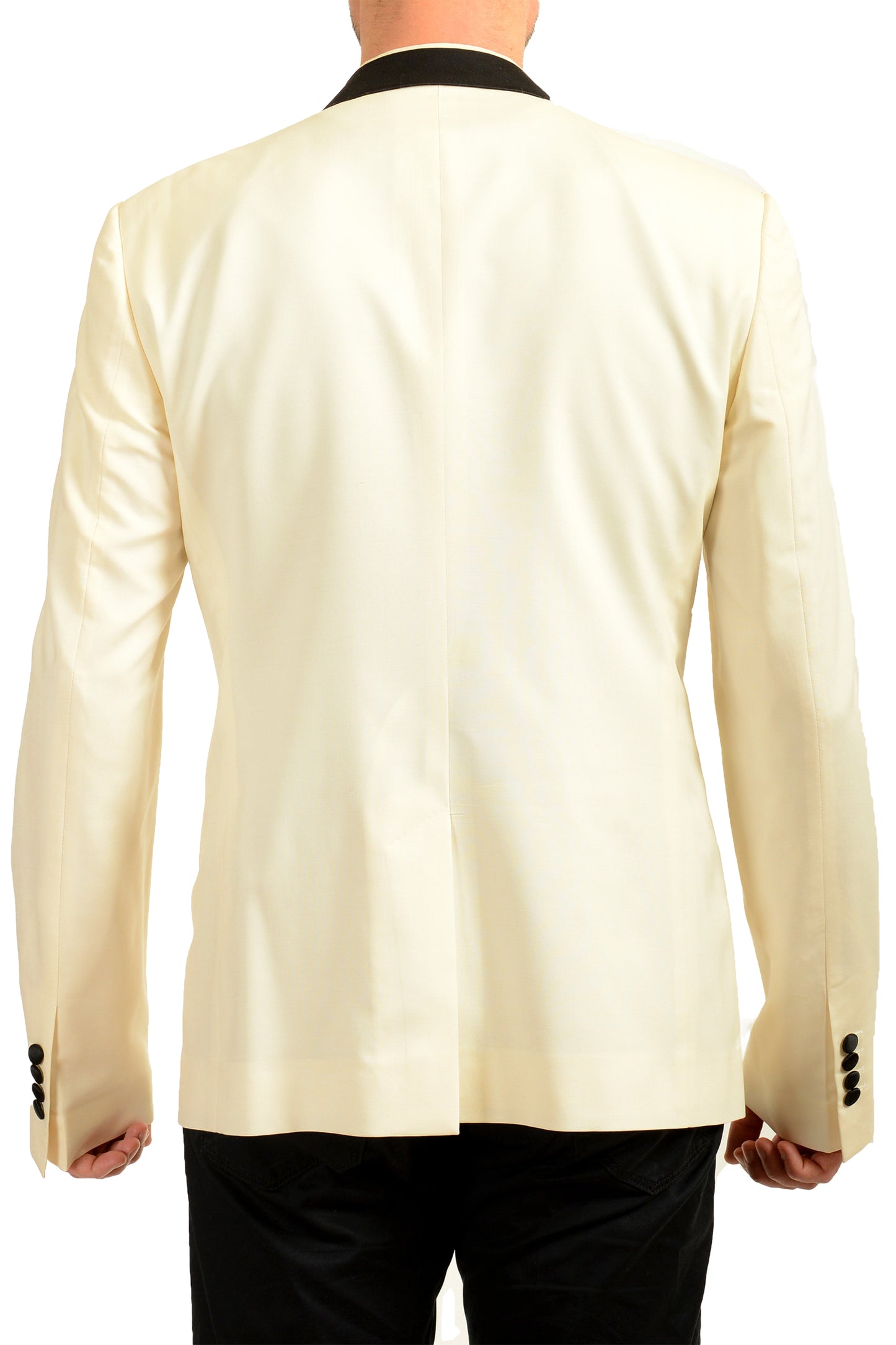 Dolce & Gabbana Men's "Sicilia" Silk Wool Double Breasted Blazer US 44 IT 54