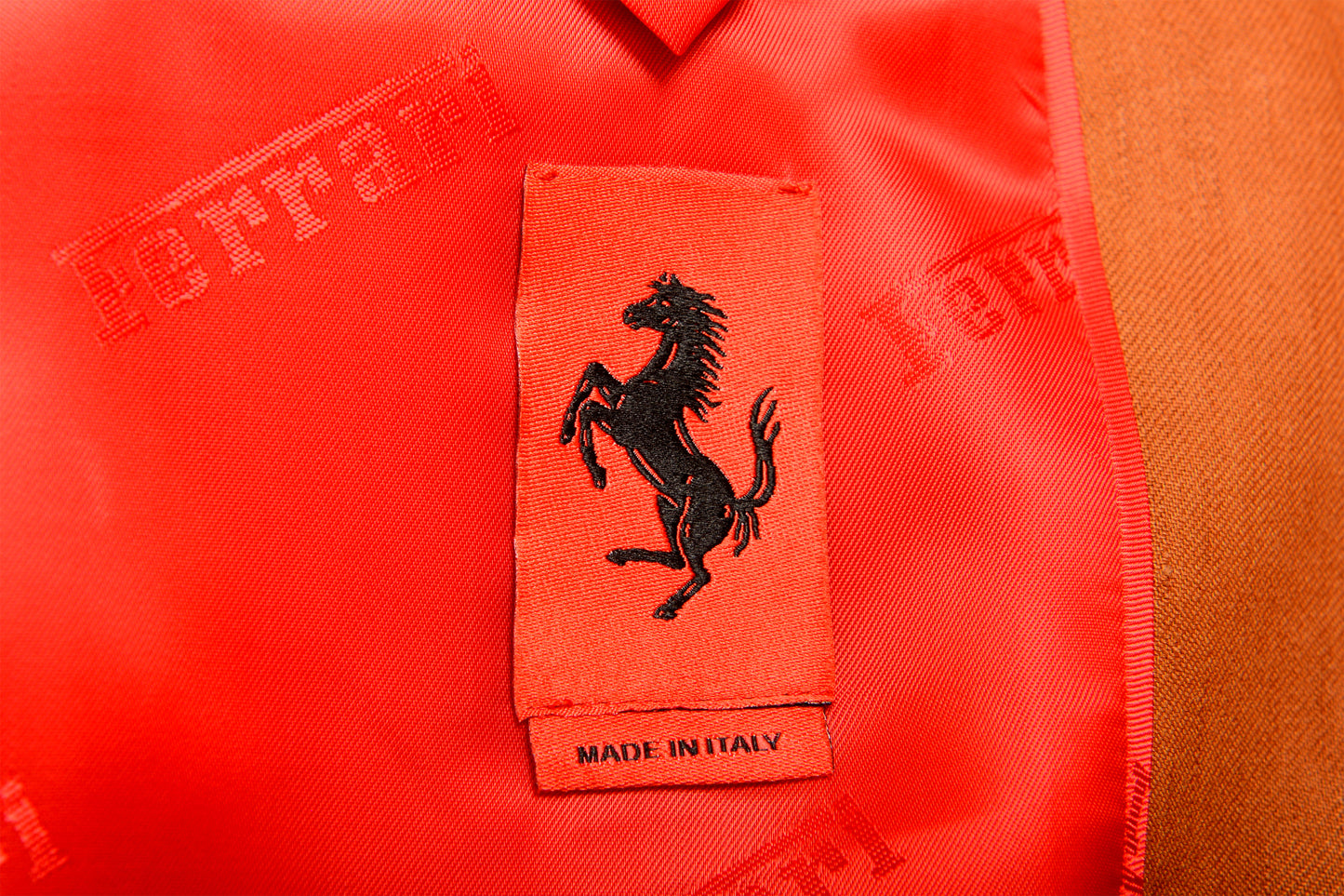 Scuderia Ferrari Men's Brown Linen Double Breasted Blazer US 40 IT 50