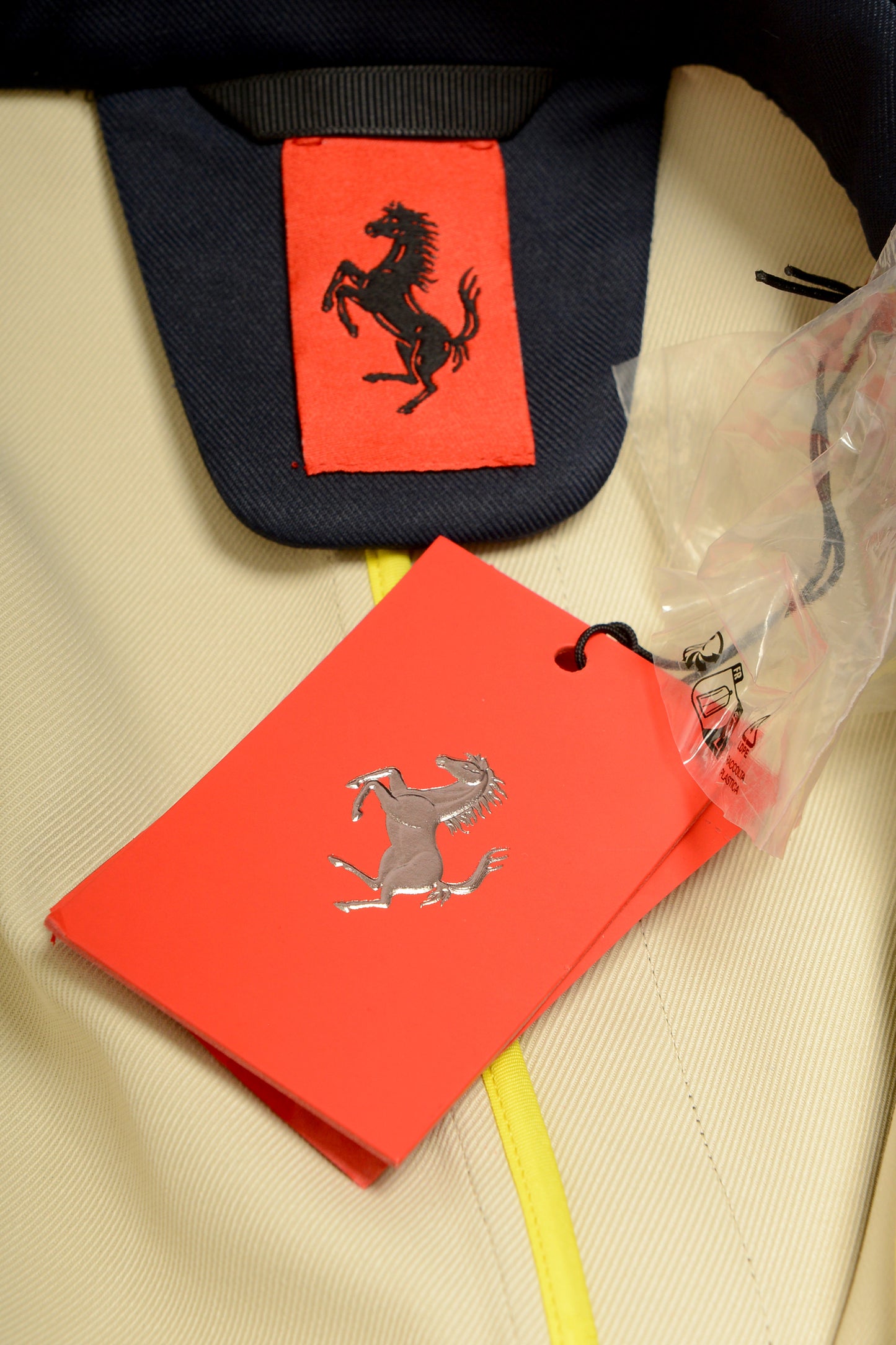Scuderia Ferrari Men's Navy Blue Trench Coat US M IT 50