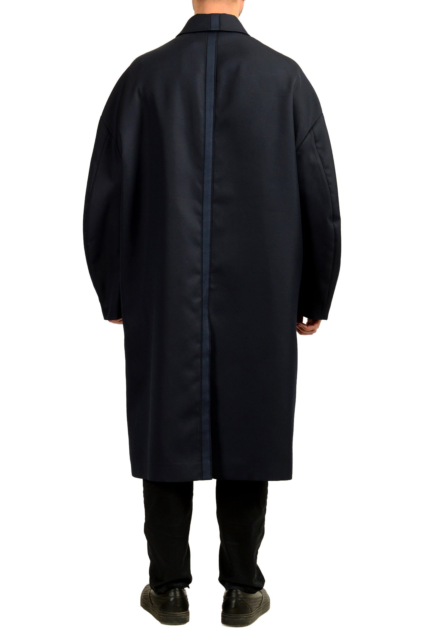 Scuderia Ferrari Men's Navy Blue Trench Coat US M IT 50