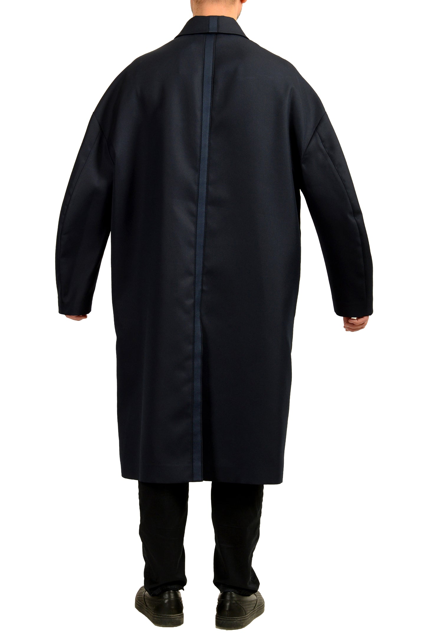 Scuderia Ferrari Men's Navy Blue Trench Coat US M IT 50