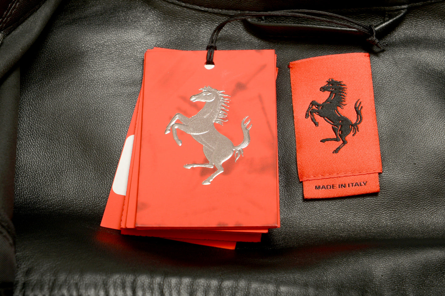 Scuderia Ferrari Women's Black Leather Long Fit & Flare Dress US M IT 42