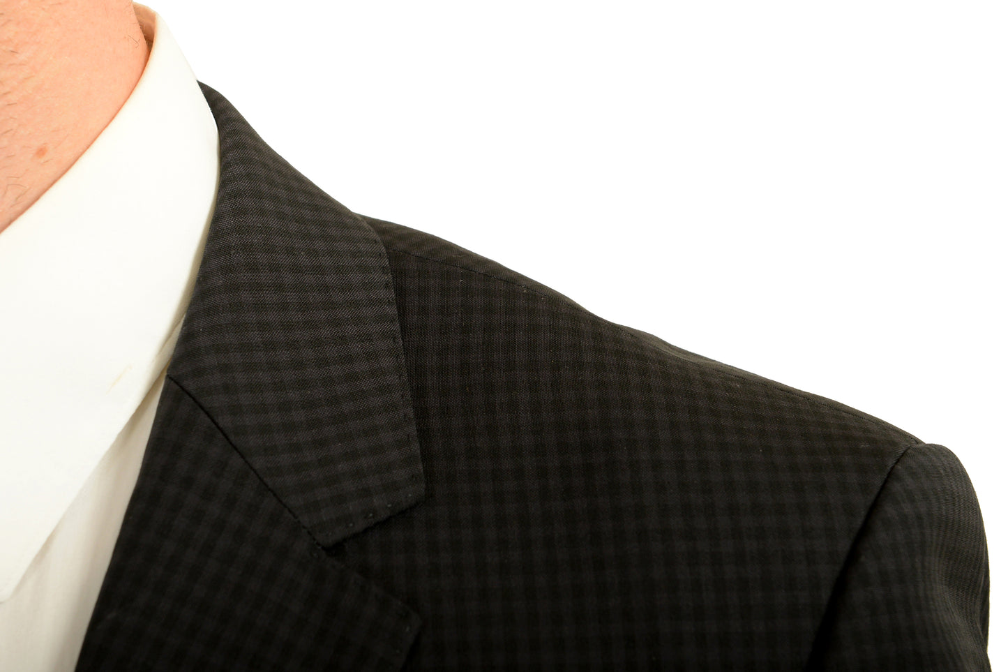 Hugo Boss Men's "Huge4/Genius3" Plaid 100% Wool Two Button Suit US 40S IT 50S
