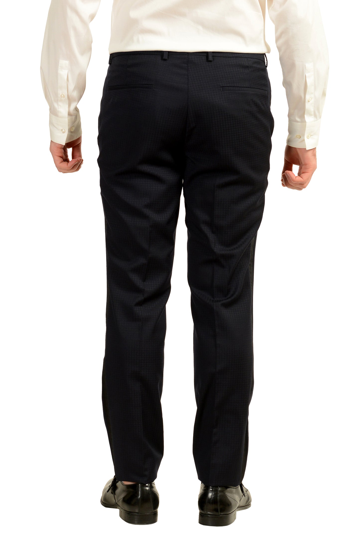Hugo Boss Men's "Arti/Hesten201E1" Plaid 100% Wool Tuxedo Suit US 40R IT 50R