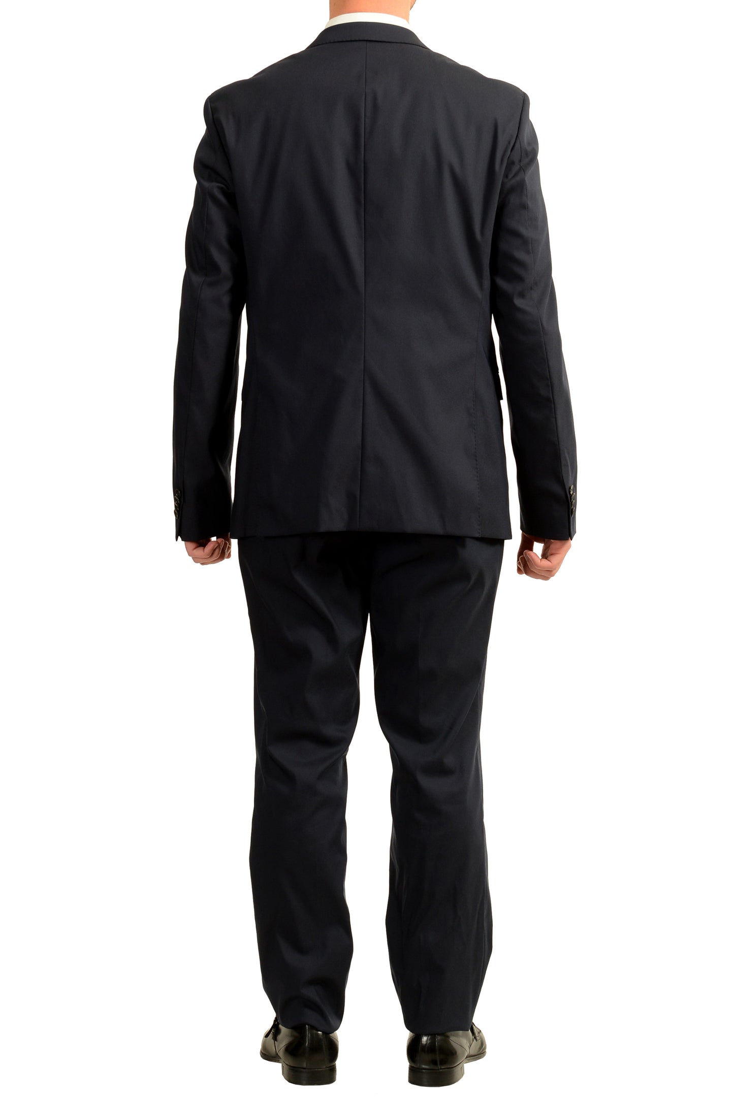 Hugo Boss Men's "Ryan4/Win2" Navy Blue Two Button Suit US 44R IT 54R