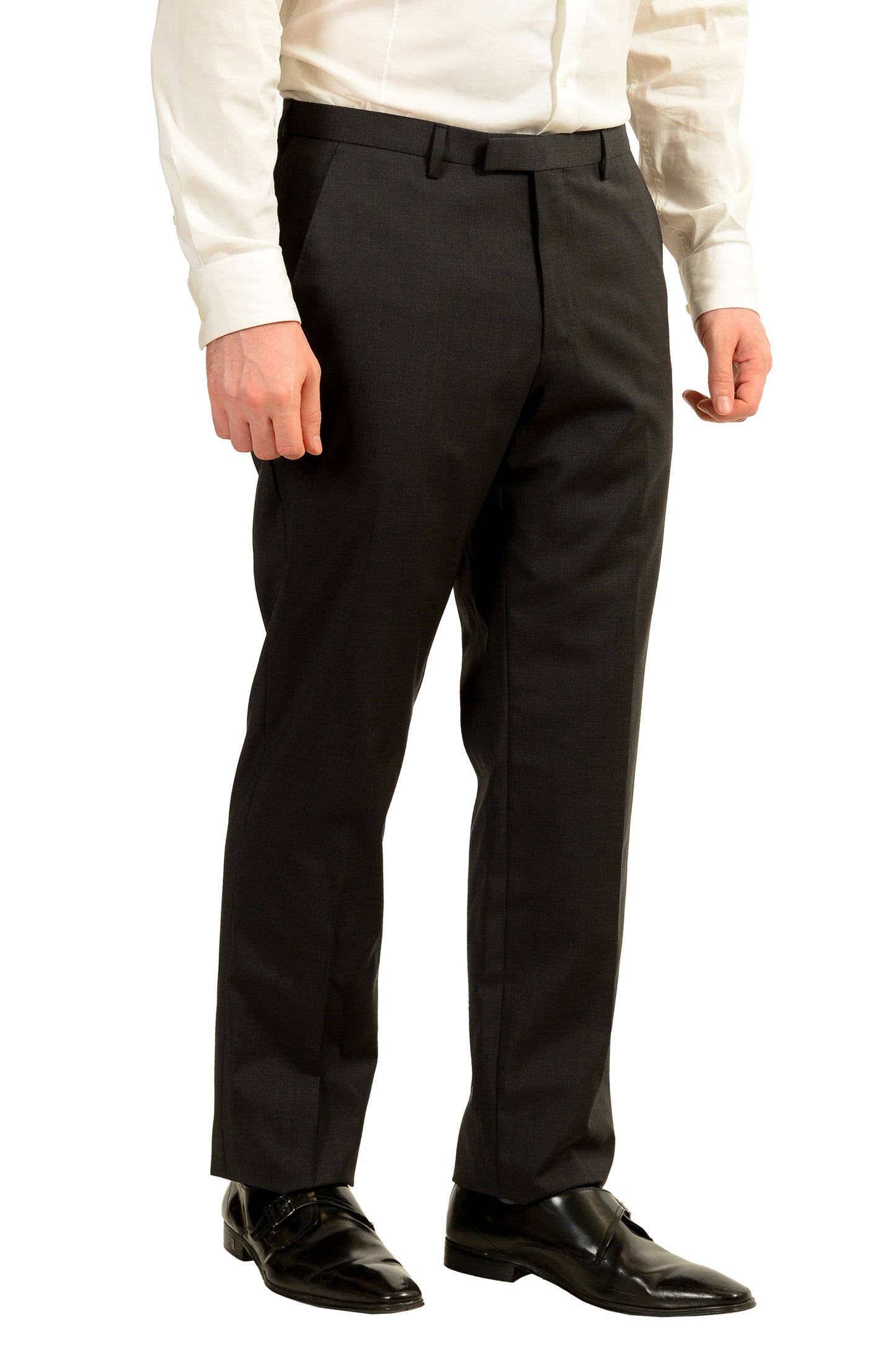 Hugo Boss Men's "Johnstons5/Lenon1" Regular Fit 100% Wool Suit US 40L IT 50L