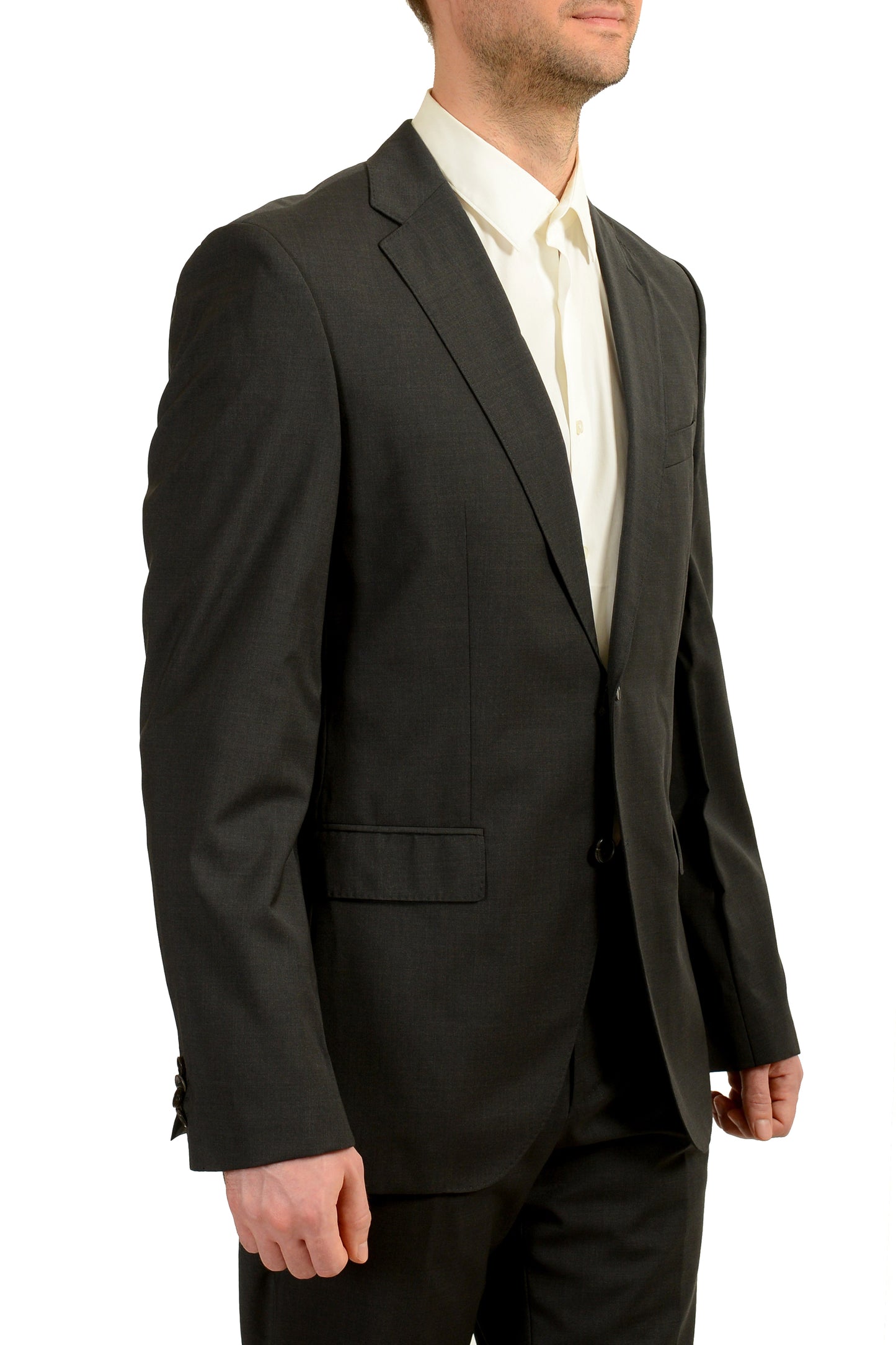 Hugo Boss Men's "Johnstons5/Lenon1" Regular Fit 100% Wool Suit US 40L IT 50L
