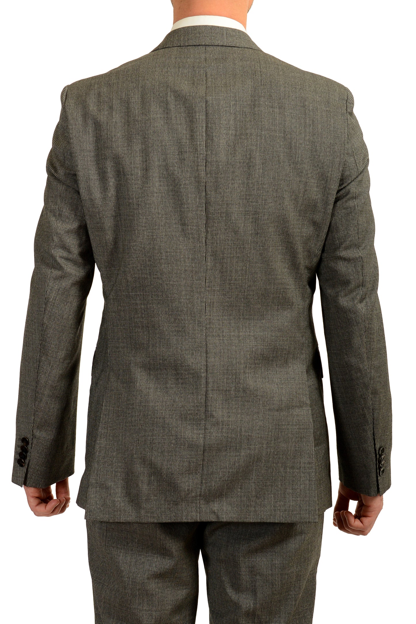 Hugo Boss Men's "Jeckson/Lenon2" Regular Fit Gray 100% Wool Suit US 40L IT 50L