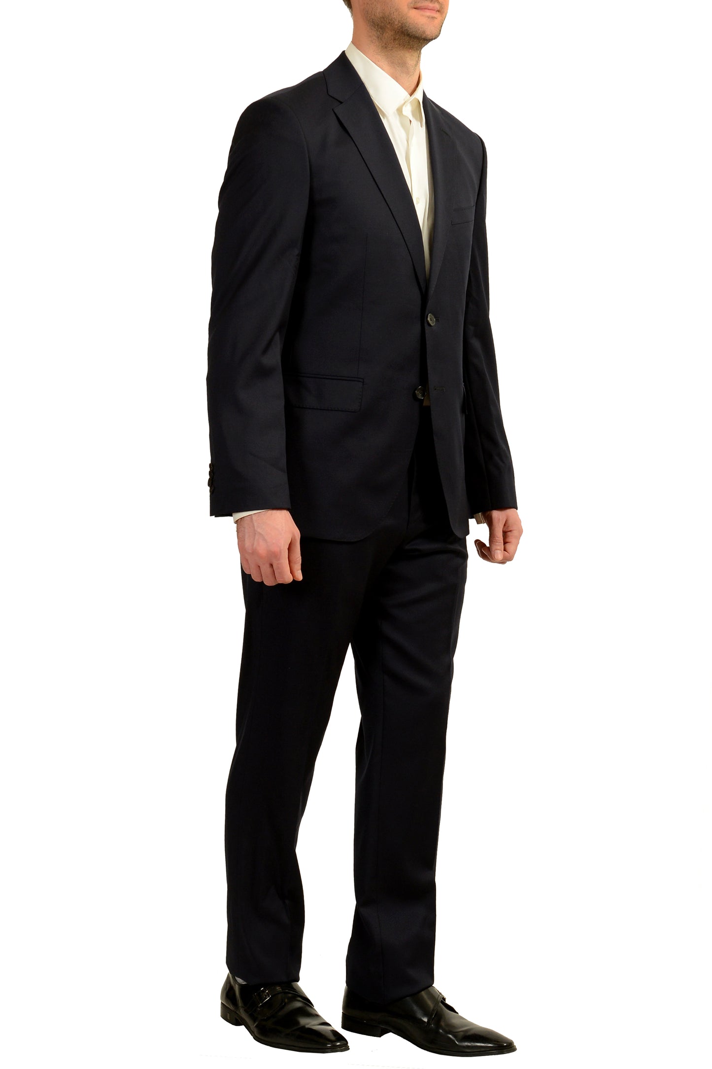 Hugo Boss Men's "Johnstons5/Lenon1" Regular Fit 100% Wool Suit US 40R IT 50R