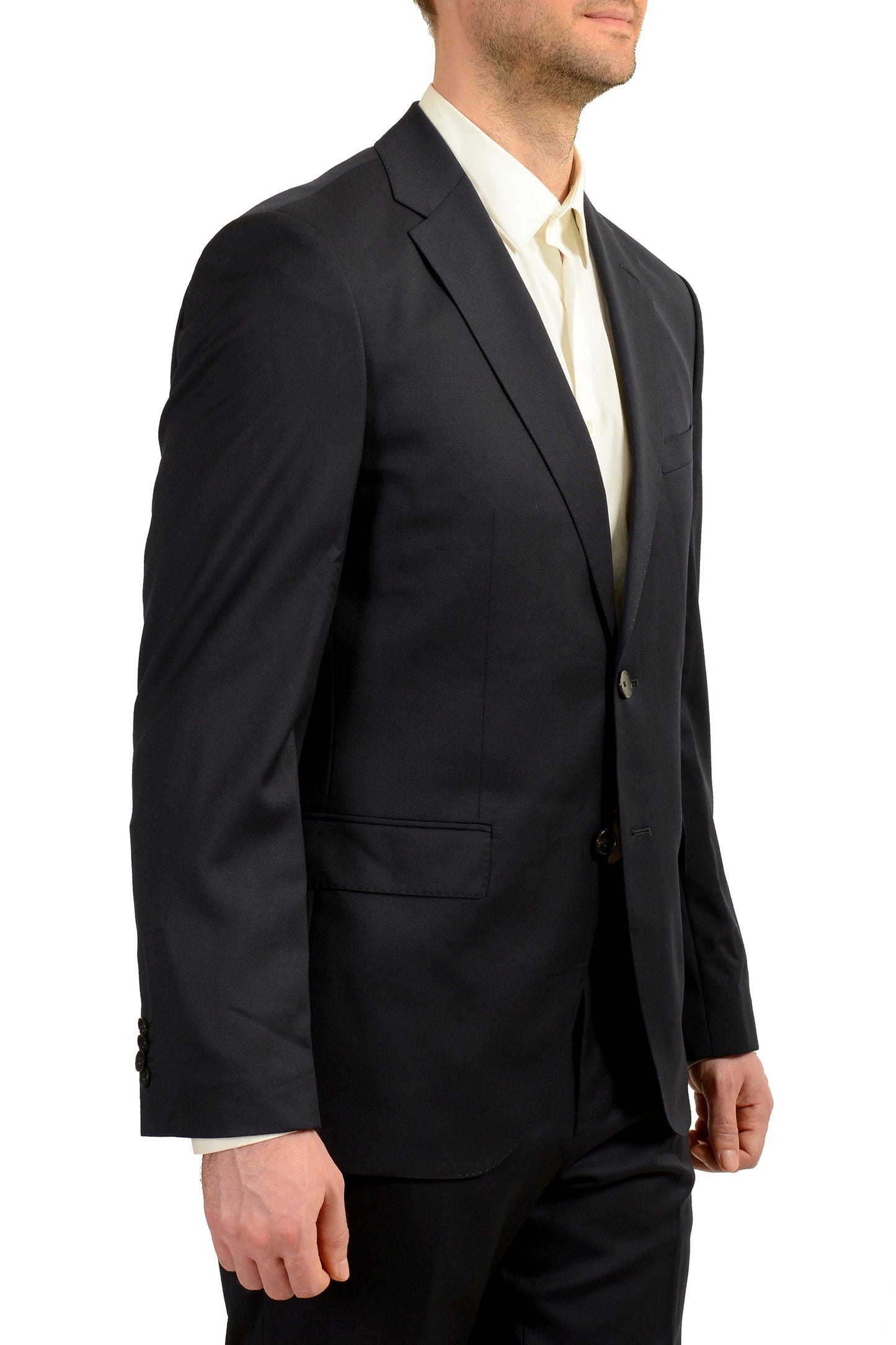 Hugo Boss Men's "Johnstons5/Lenon1" Regular Fit 100% Wool Suit US 40R IT 50R