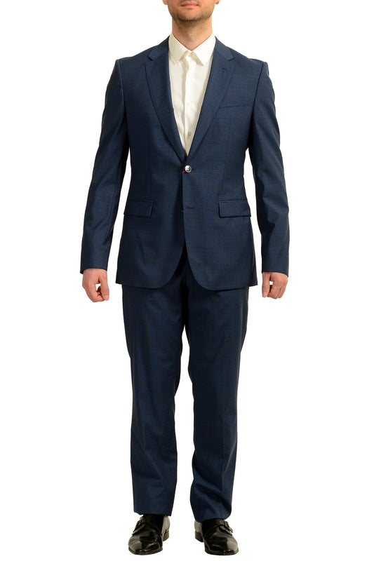 Hugo Boss Men's "Jeffery/Simmons202" Regular Fit 100% Wool Suit US 40L IT 50L