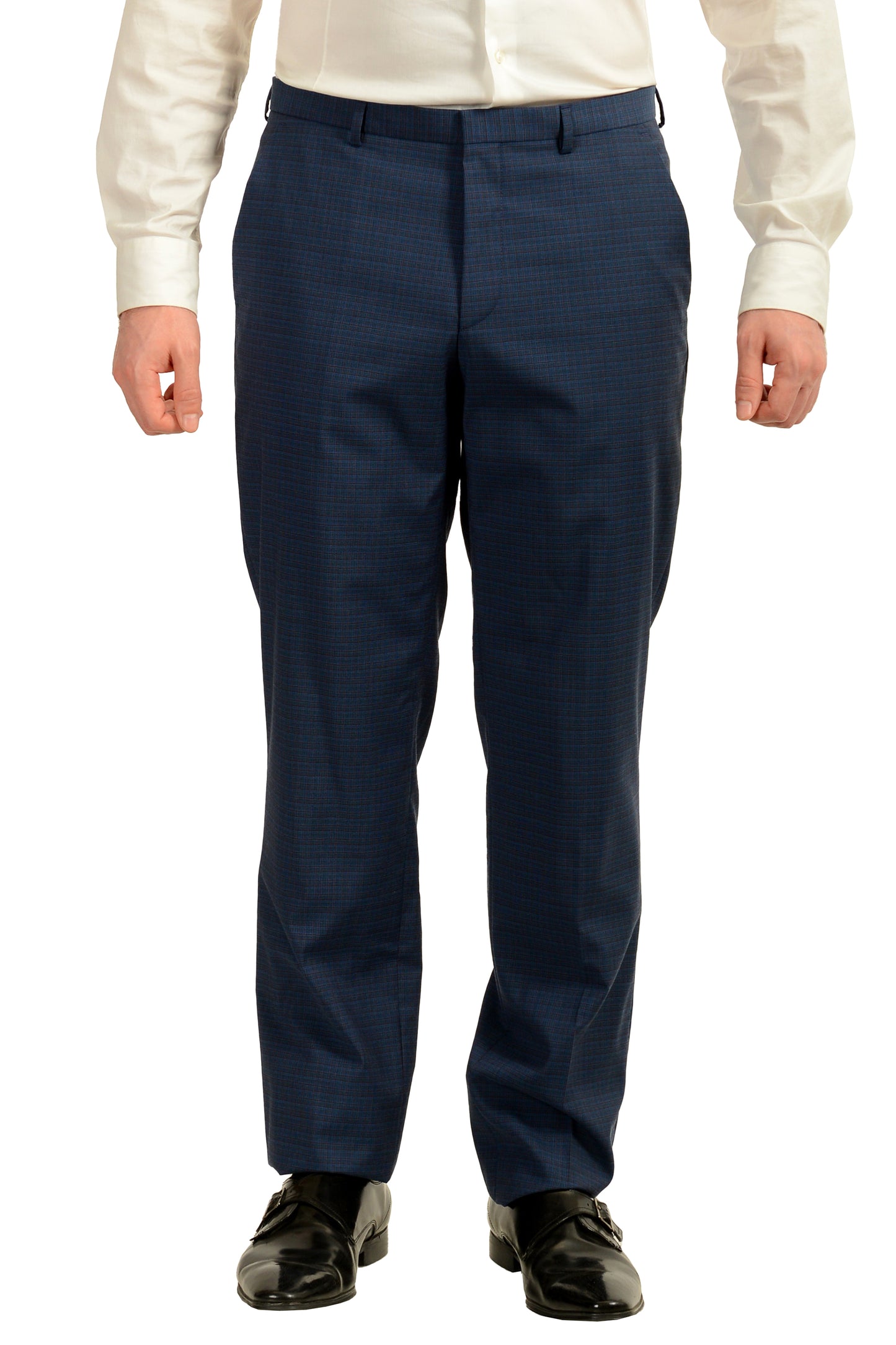 Hugo Boss Men's "Jeffery/Simmons202" Regular Fit 100% Wool Suit US 40L IT 50L