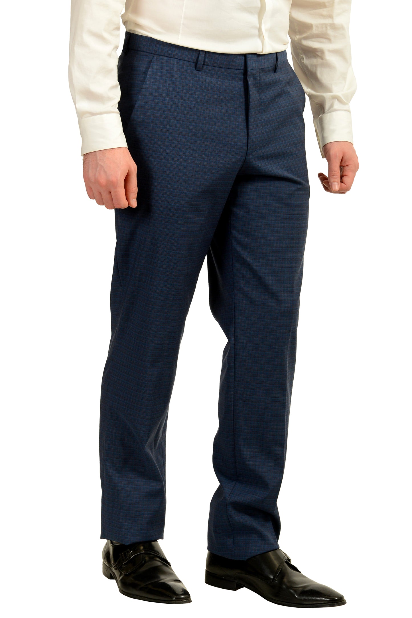 Hugo Boss Men's "Jeffery/Simmons202" Regular Fit 100% Wool Suit US 40L IT 50L
