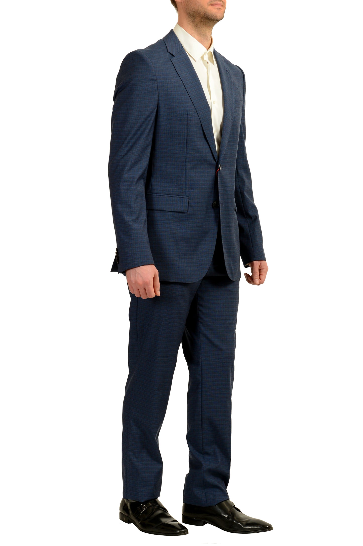 Hugo Boss Men's "Jeffery/Simmons202" Regular Fit 100% Wool Suit US 40L IT 50L