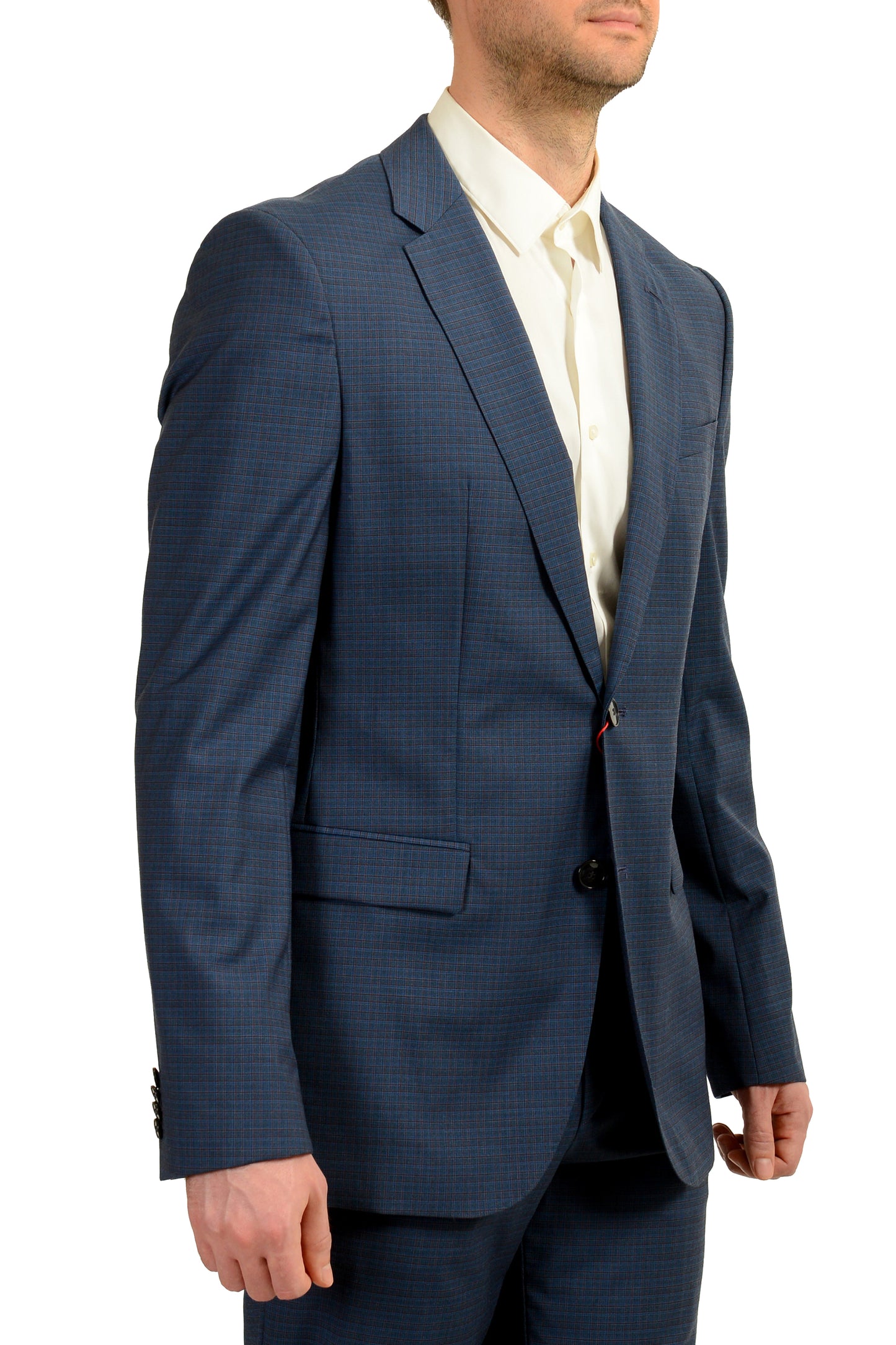 Hugo Boss Men's "Jeffery/Simmons202" Regular Fit 100% Wool Suit US 40L IT 50L