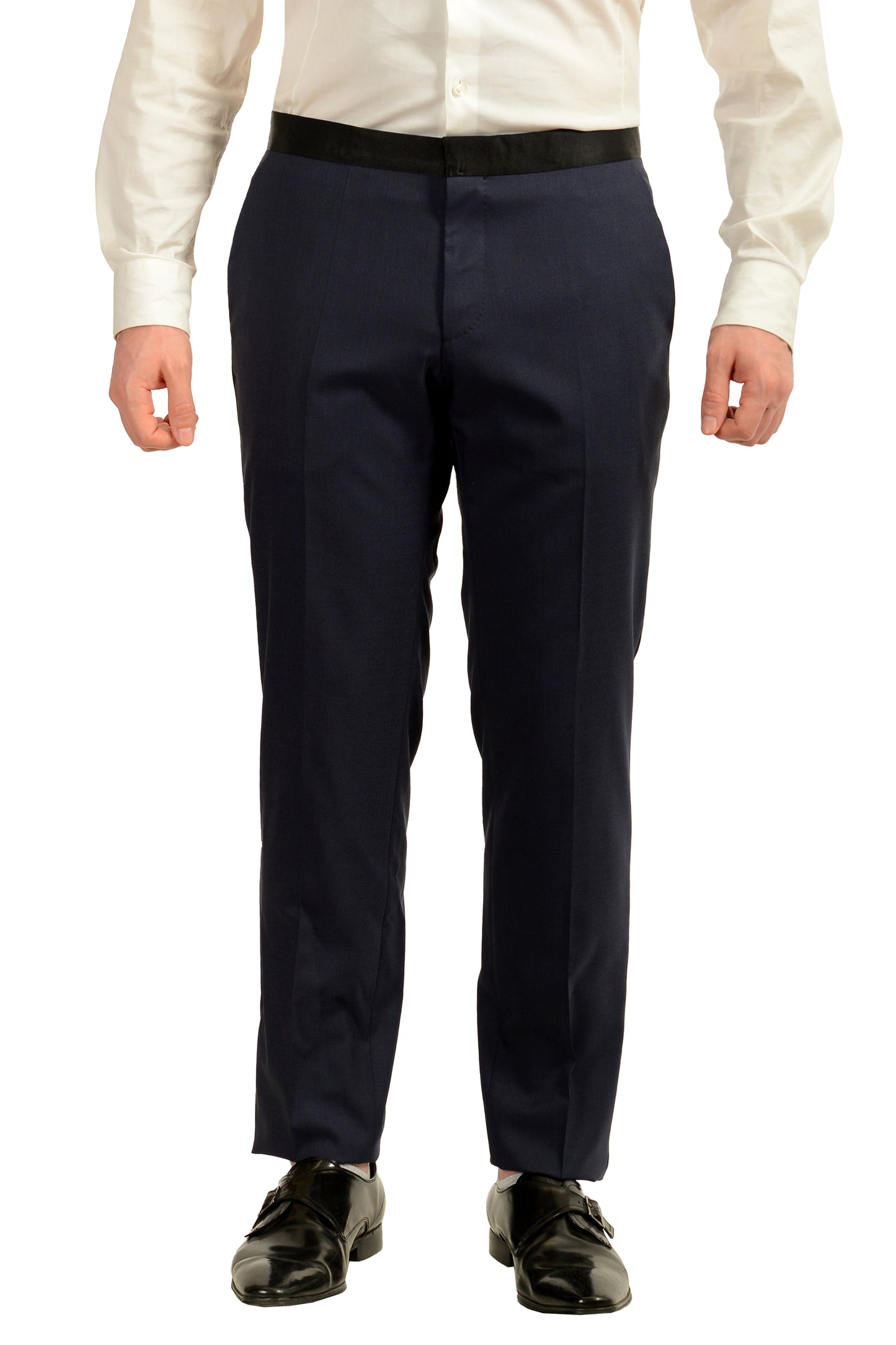 Hugo Boss Men's "Helward1/Gelvin_1" Slim Fit Wool Silk Tuxedo Suit US 38S IT 48S