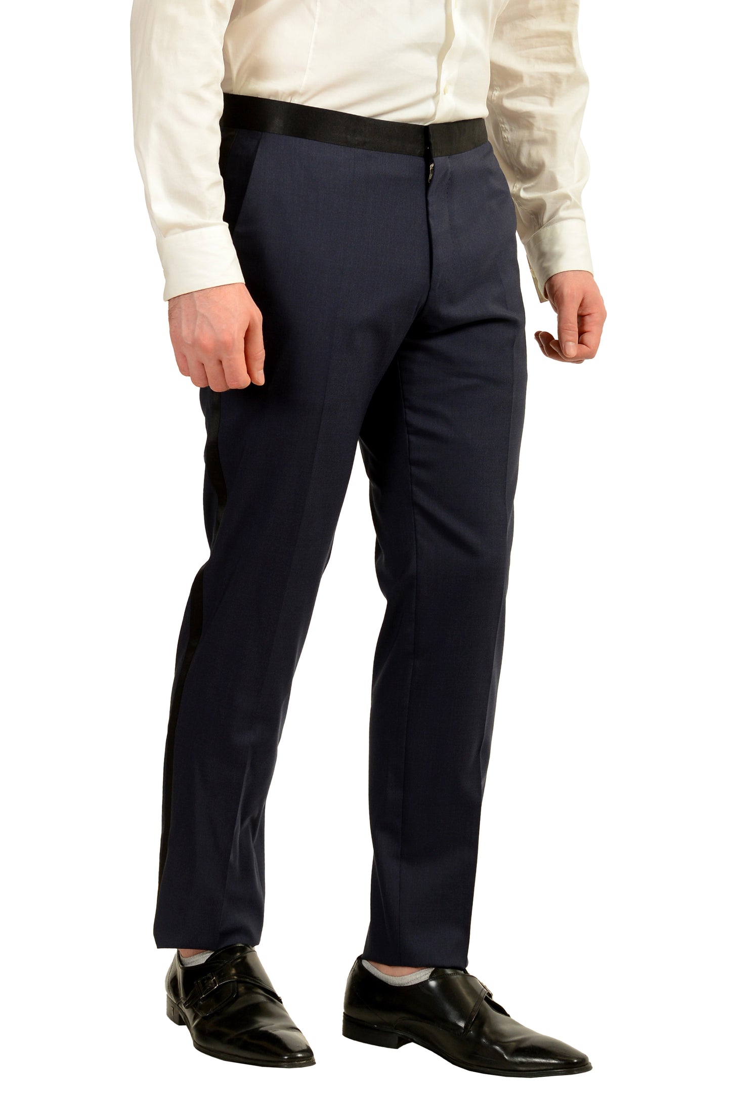 Hugo Boss Men's "Helward1/Gelvin_1" Slim Fit Wool Silk Tuxedo Suit US 38S IT 48S