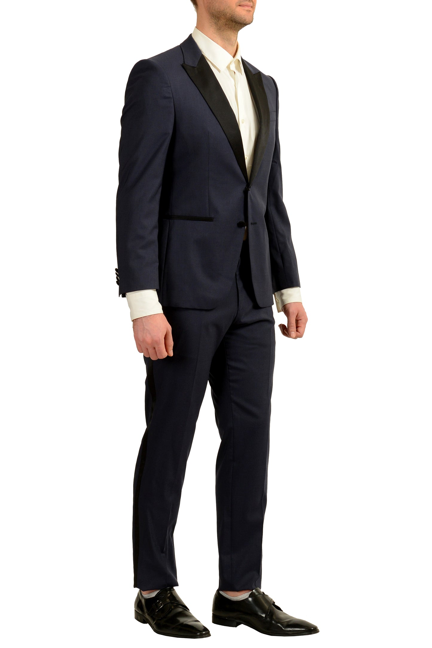 Hugo Boss Men's "Helward1/Gelvin_1" Slim Fit Wool Silk Tuxedo Suit US 38S IT 48S