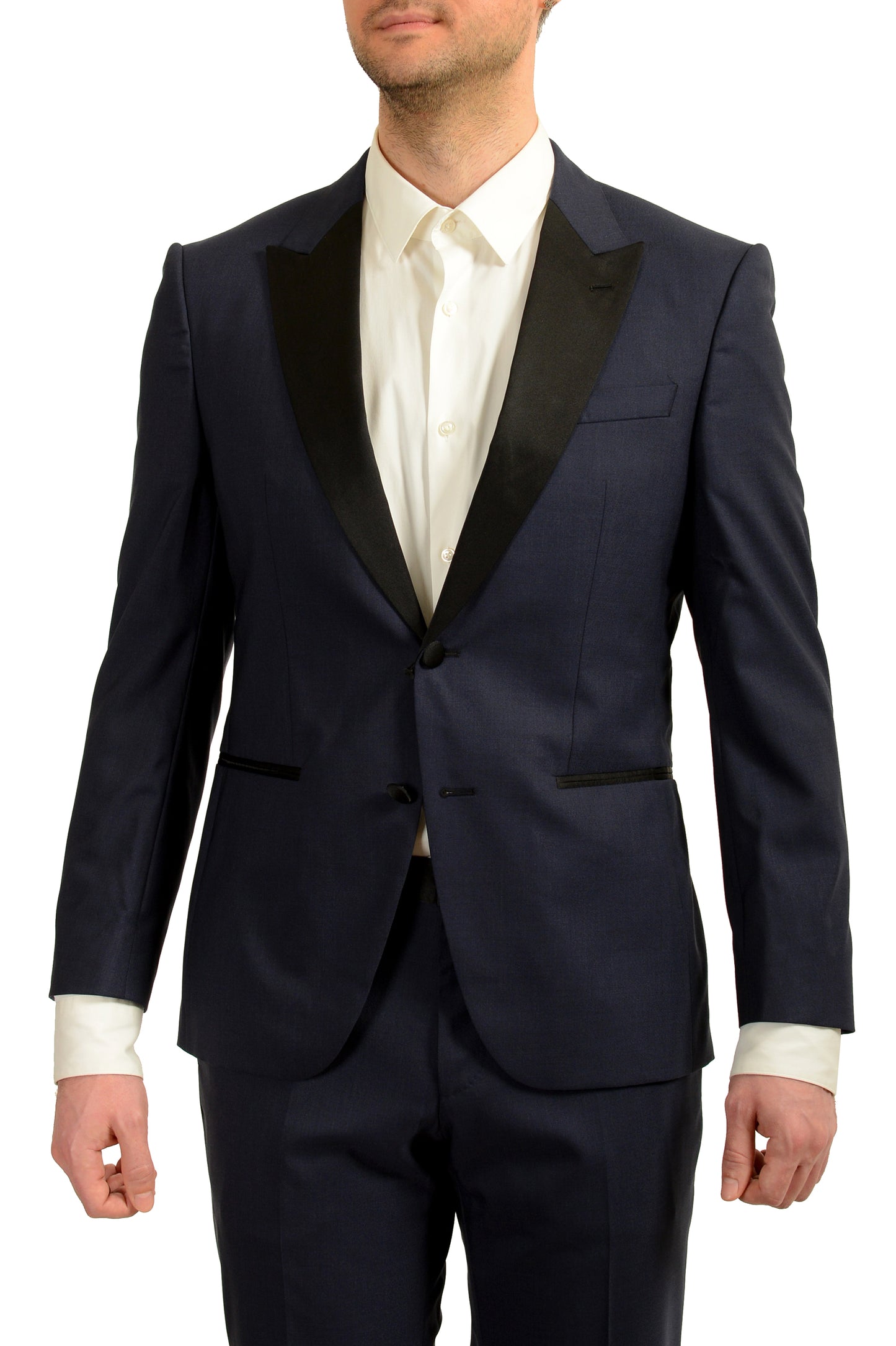 Hugo Boss Men's "Helward1/Gelvin_1" Slim Fit Wool Silk Tuxedo Suit US 38S IT 48S