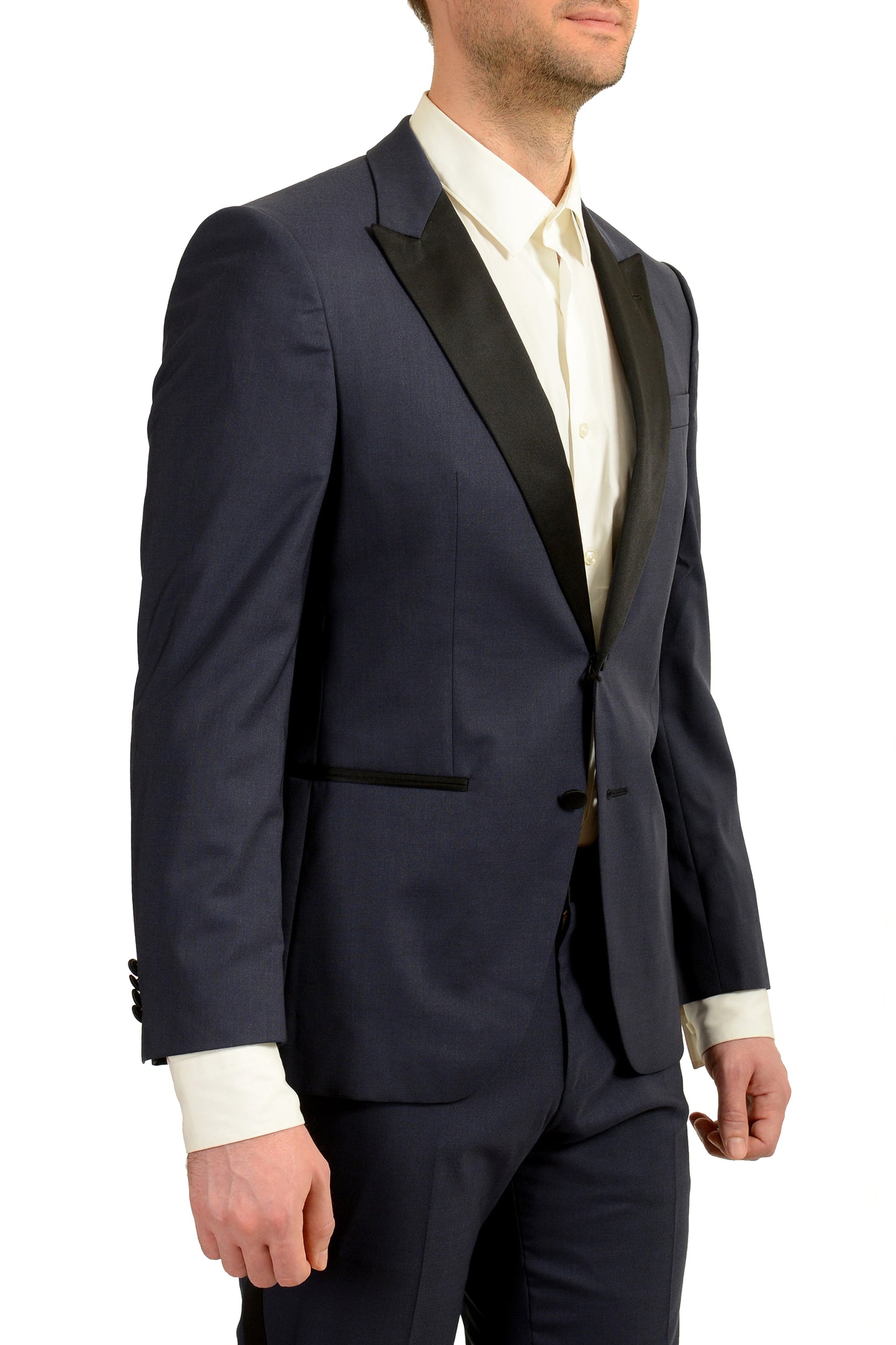Hugo Boss Men's "Helward1/Gelvin_1" Slim Fit Wool Silk Tuxedo Suit US 38S IT 48S
