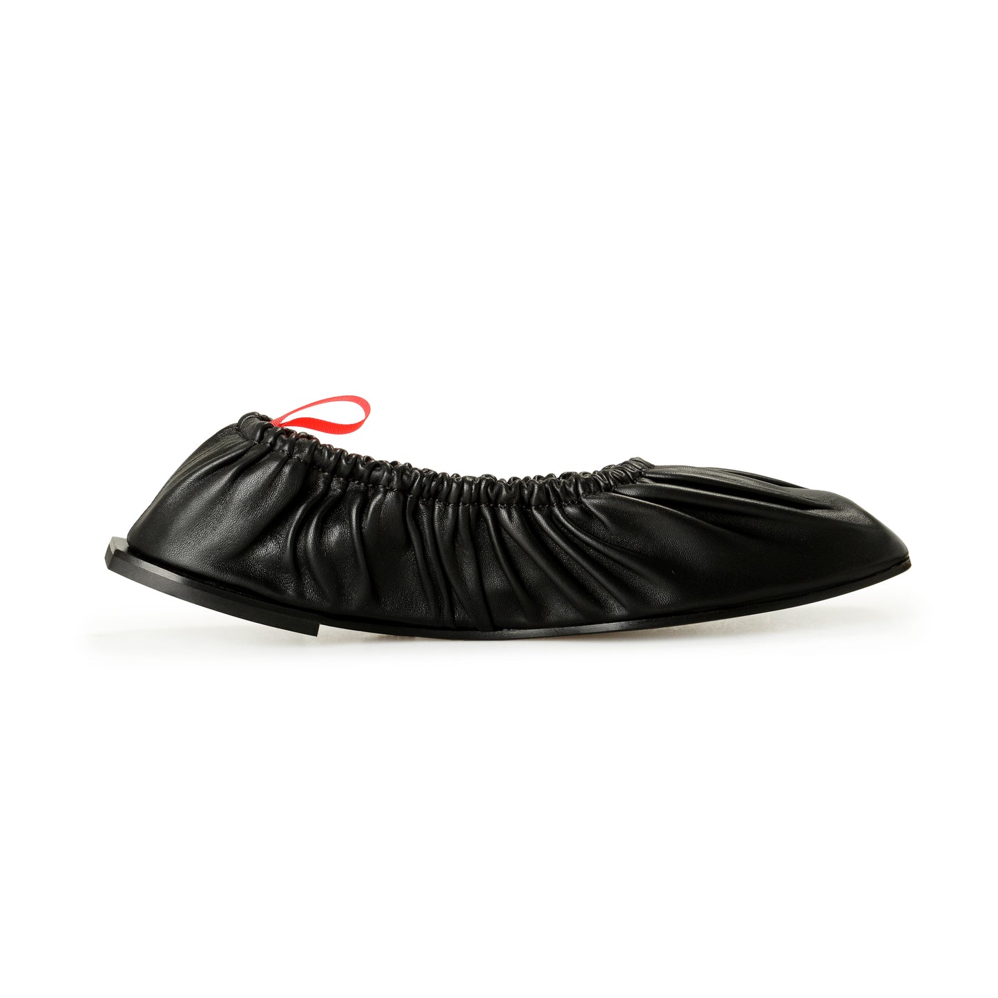 Scuderia Ferrari Women's "Balerina" Black Leather Flat Shoes US 10 IT 40