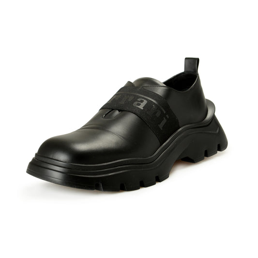 Scuderia Ferrari Men's Black Leather "Derby Sneakers" Shoes US 11 IT 44