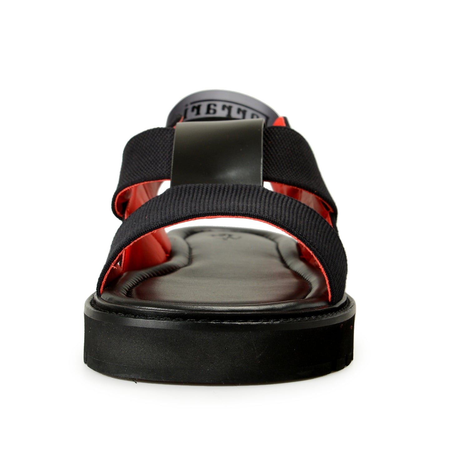Scuderia Ferrari Men's Black Leather Sandals Shoes US 10 IT 43