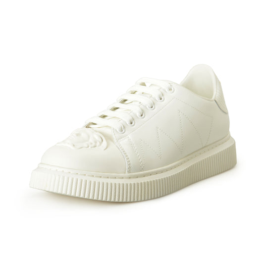 Versace Men's Large Medusa Logo White 100% Leather Sneakers Shoes US 8 IT 41