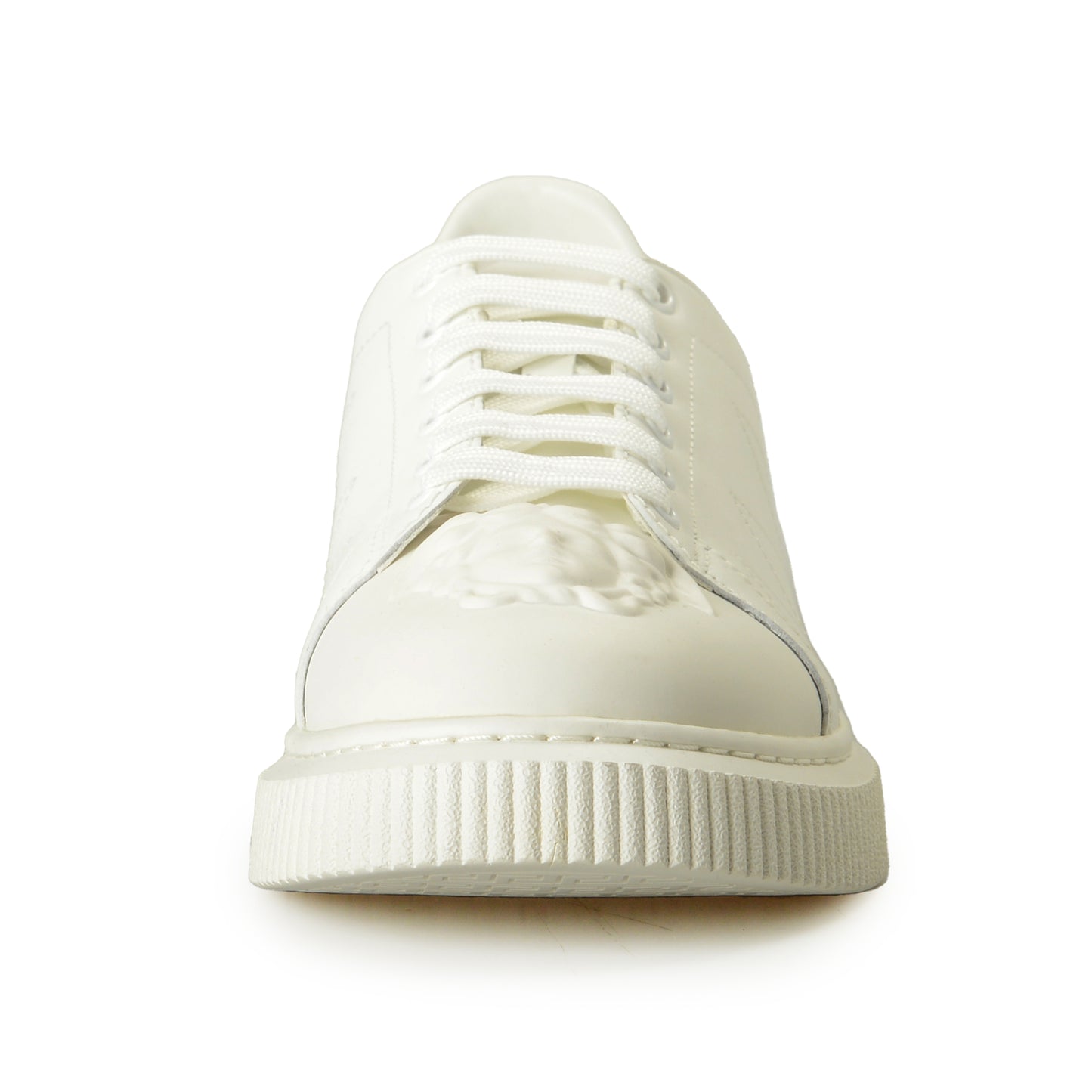 Versace Men's Large Medusa Logo White 100% Leather Sneakers Shoes US 8 IT 41