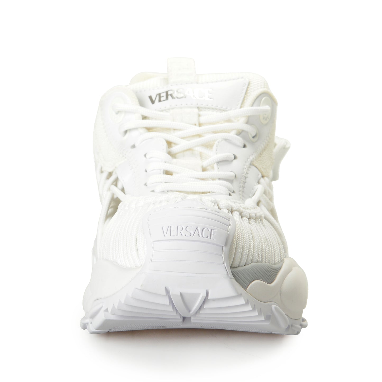 Versace Women's White MERCURY M_VS_01 Leather Sneakers Shoes US 10 IT 40