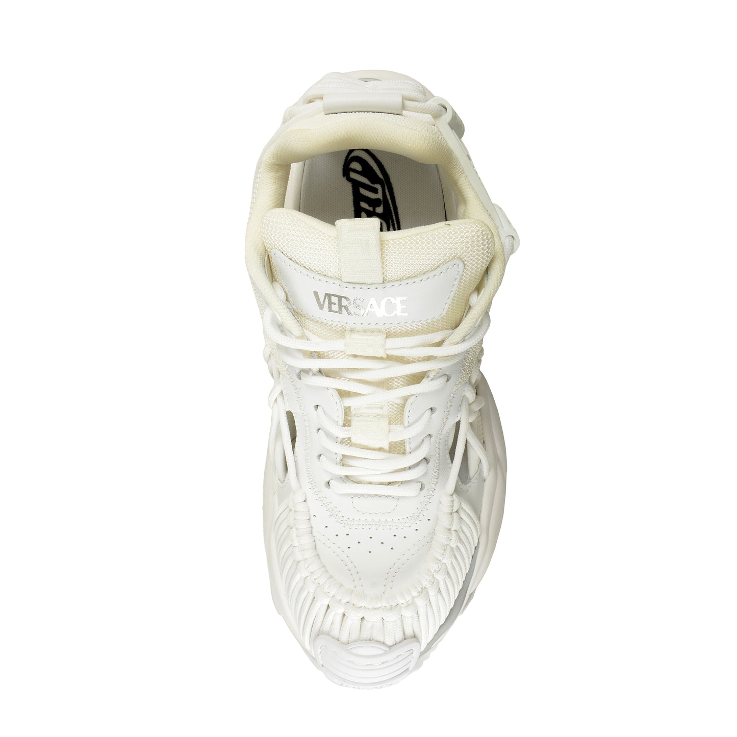 Versace Women's White MERCURY M_VS_01 Leather Sneakers Shoes US 10 IT 40