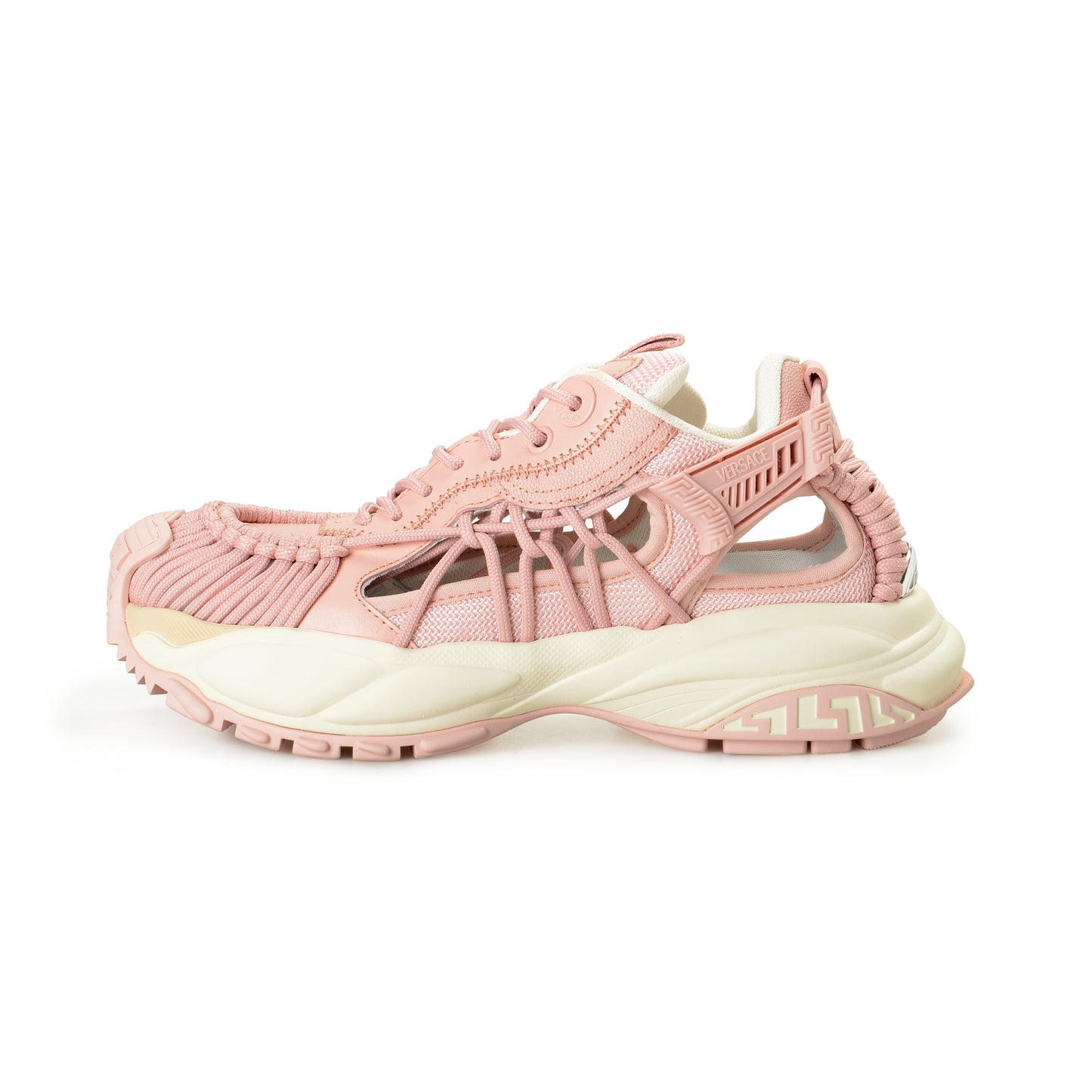 Versace Women's Pink MERCURY M_VS_01 Leather Sneakers Shoes US 7 IT 37