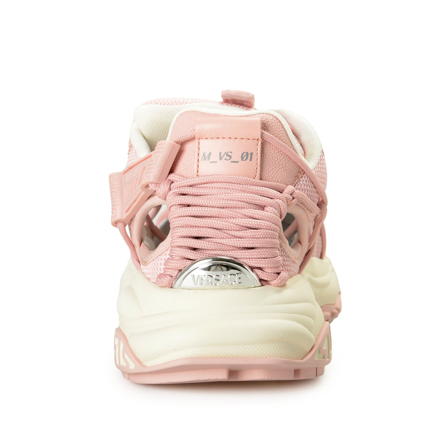 Versace Women's Pink MERCURY M_VS_01 Leather Sneakers Shoes US 7 IT 37