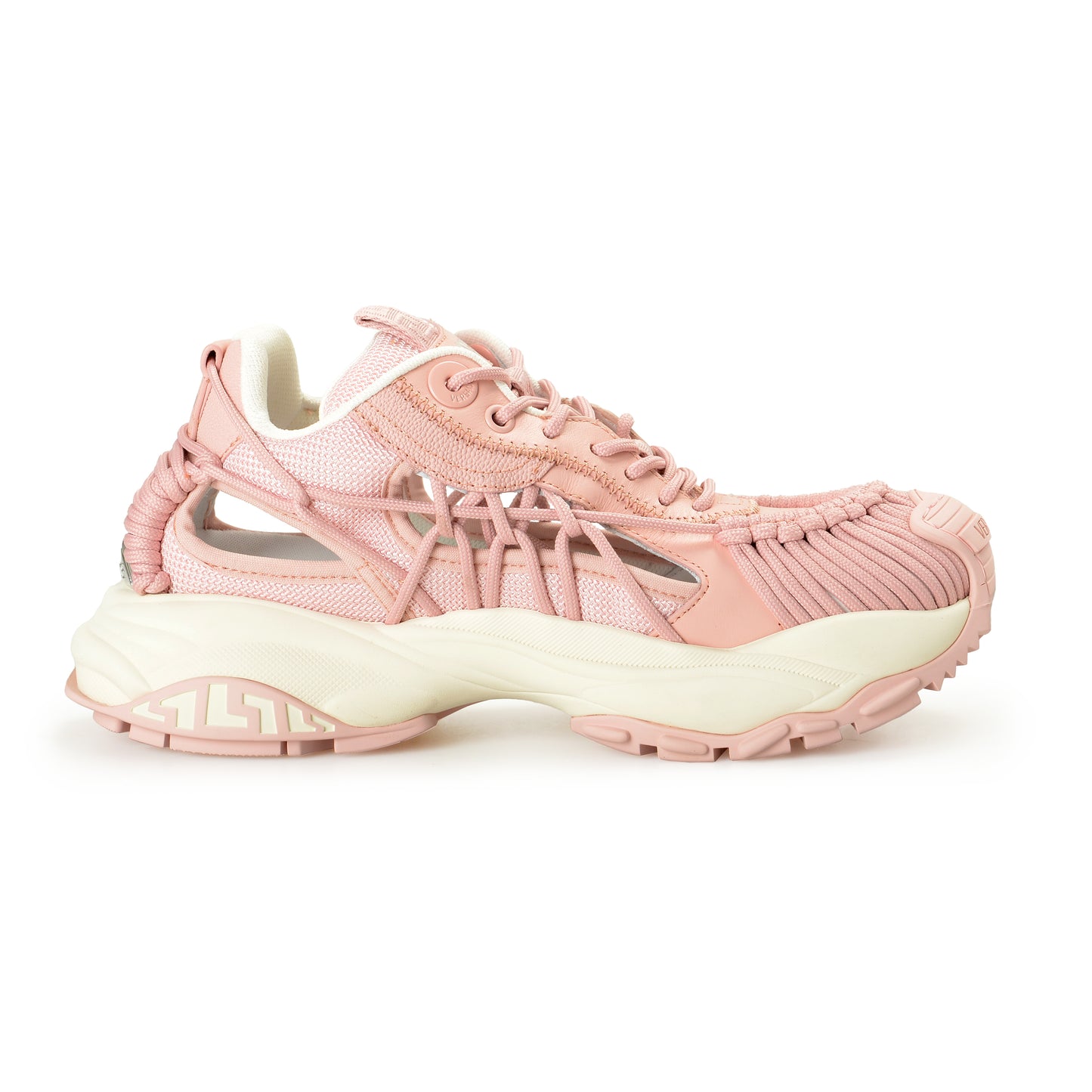 Versace Women's Pink MERCURY M_VS_01 Leather Sneakers Shoes US 7 IT 37