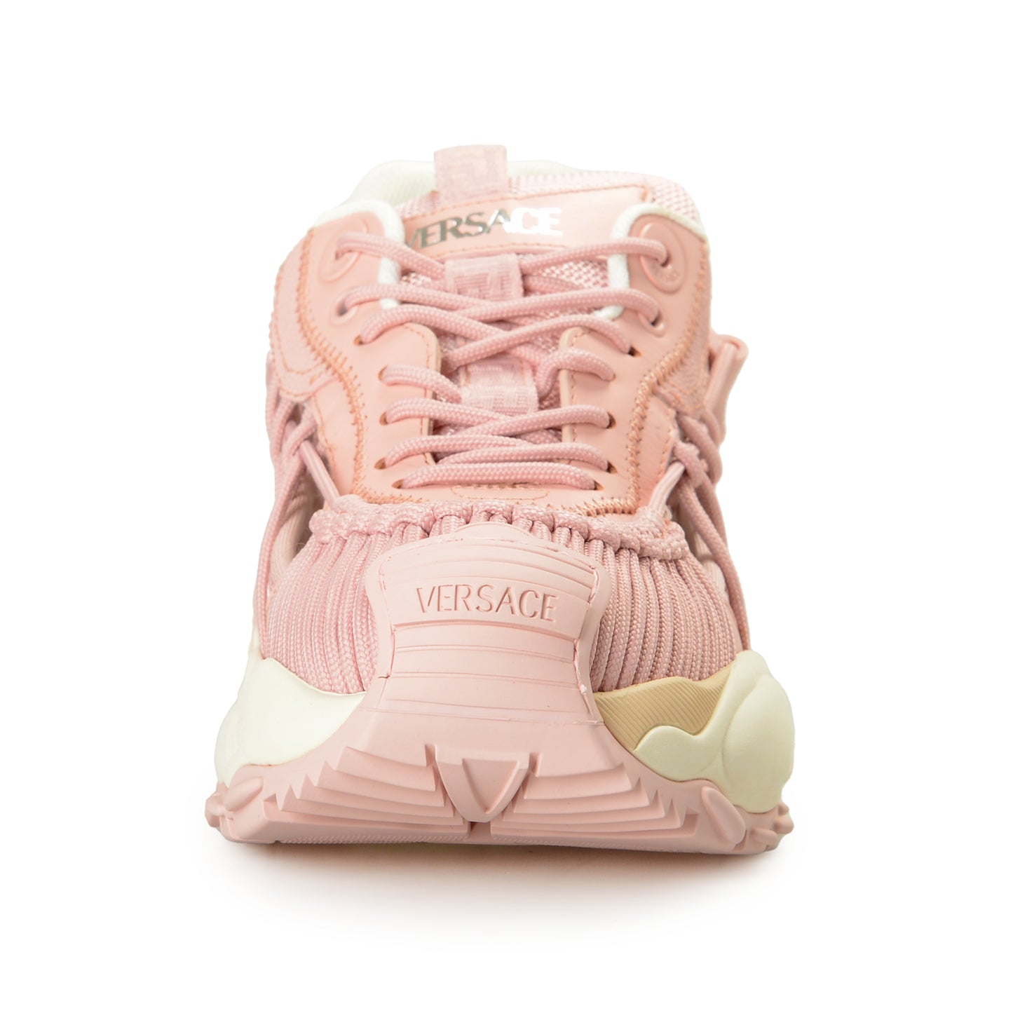 Versace Women's Pink MERCURY M_VS_01 Leather Sneakers Shoes US 7 IT 37