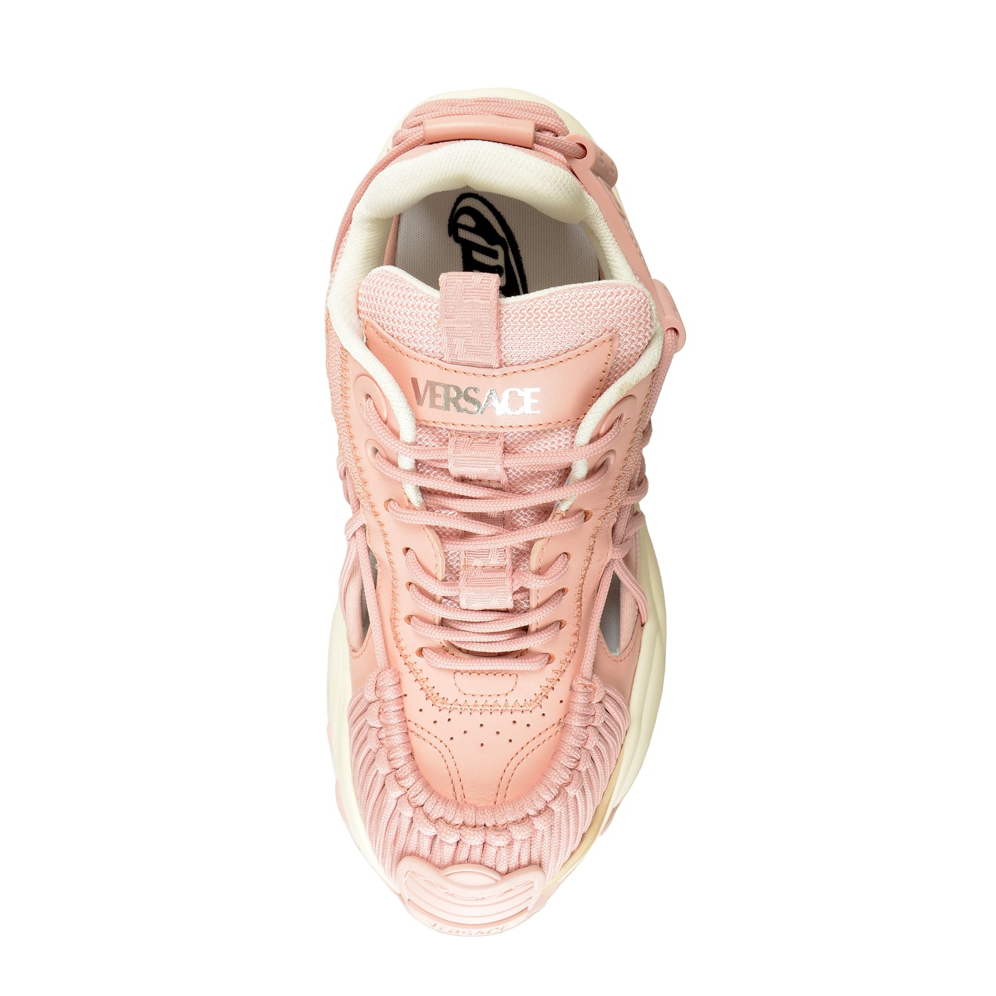 Versace Women's Pink MERCURY M_VS_01 Leather Sneakers Shoes US 7 IT 37