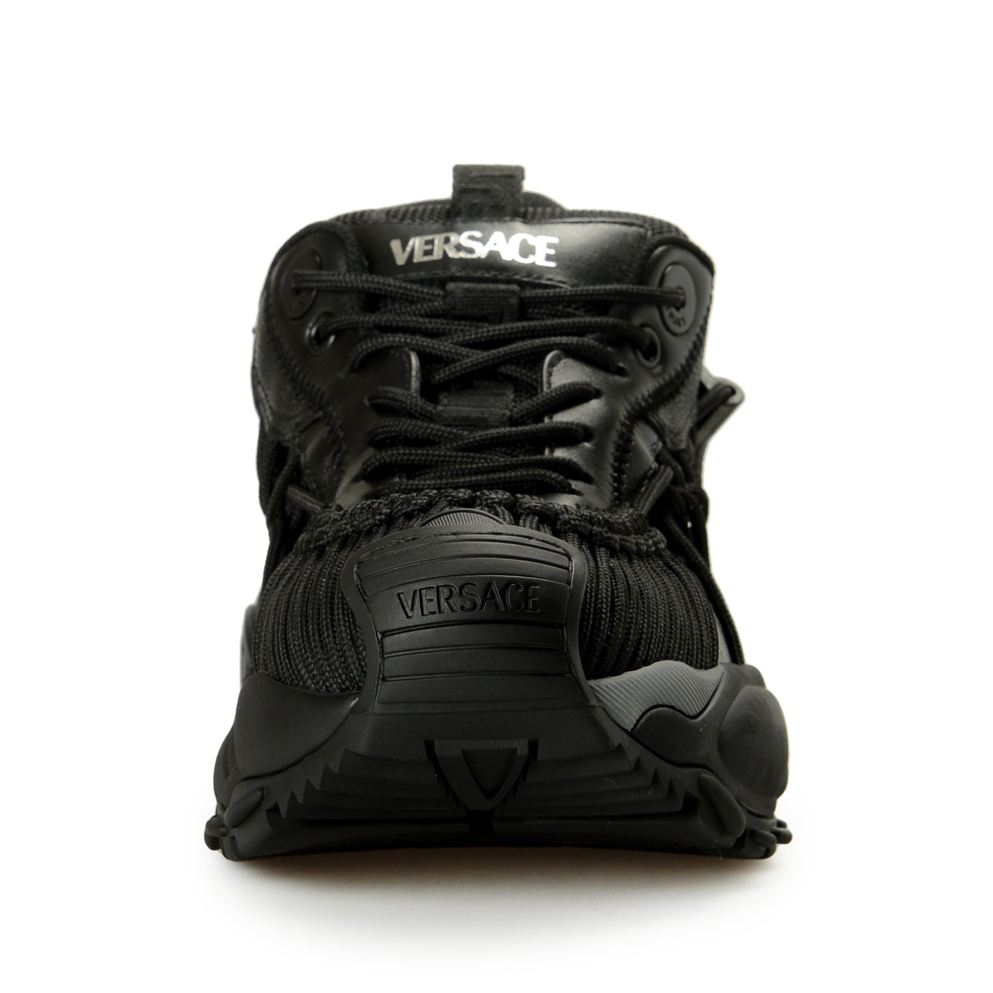 Versace Women's Black MERCURY M_VS_01 Leather Sneakers Shoes US 6 IT 36