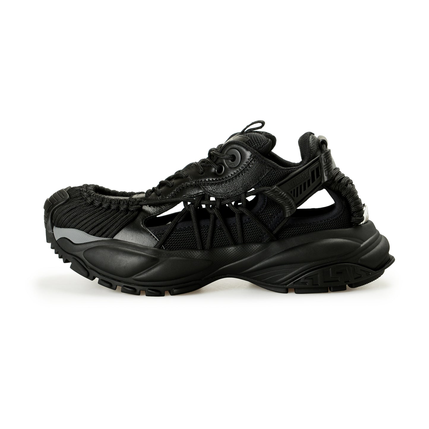 Versace Men's Black MERCURY M_VS_01 Leather Sneakers Shoes US 7 IT 40