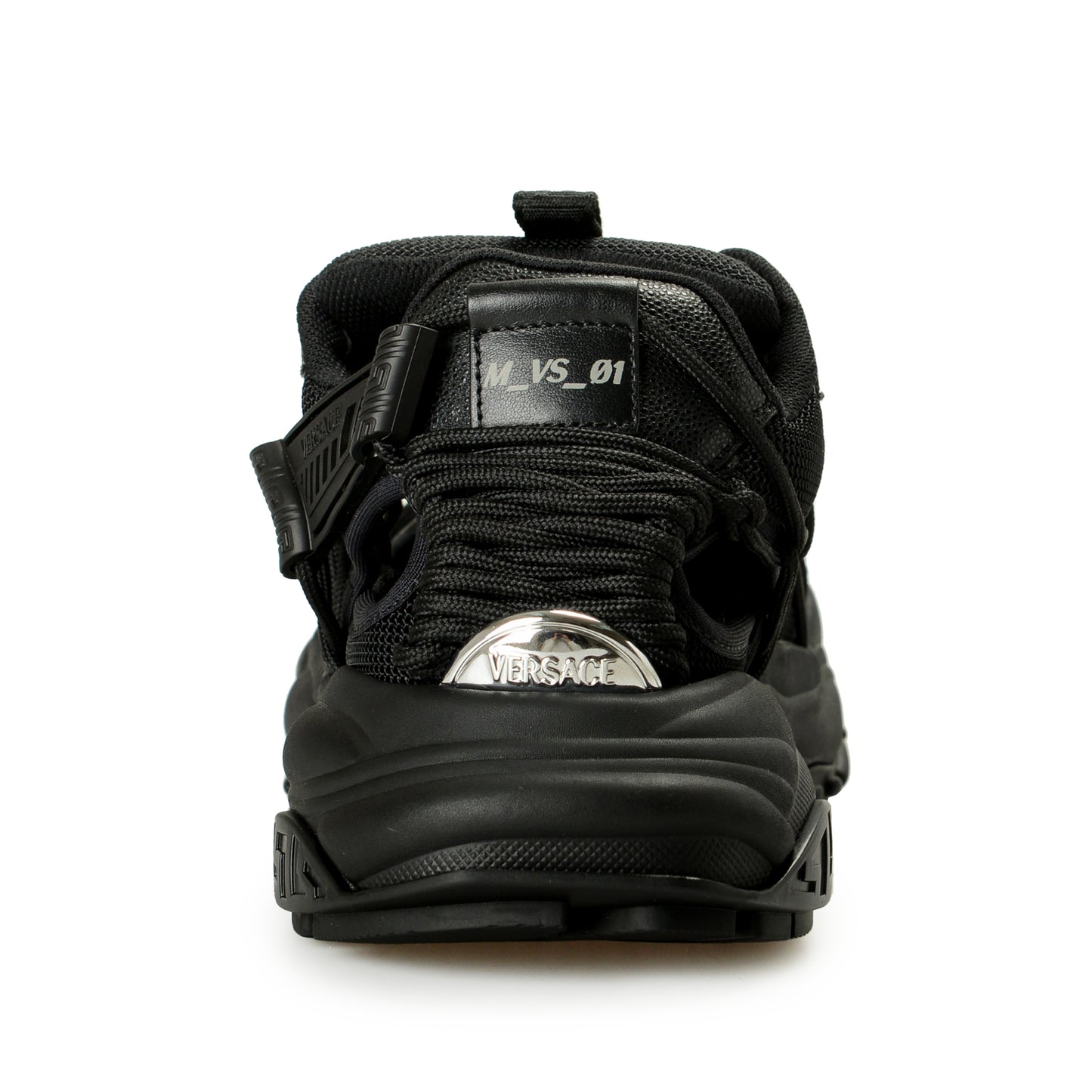 Versace Men's Black MERCURY M_VS_01 Leather Sneakers Shoes US 7 IT 40